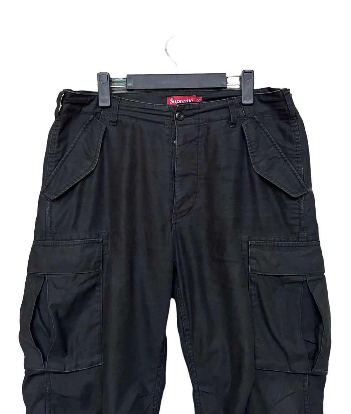 Authentic🔥Supreme Cargo Pants *BLACK* Drawstring Leg - 4