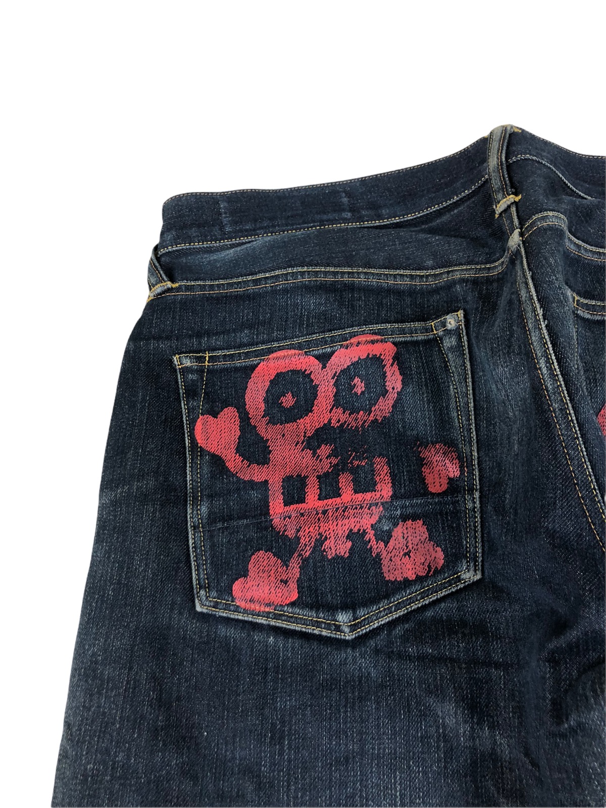 Evisu Red Robot Denim Jeans - 3