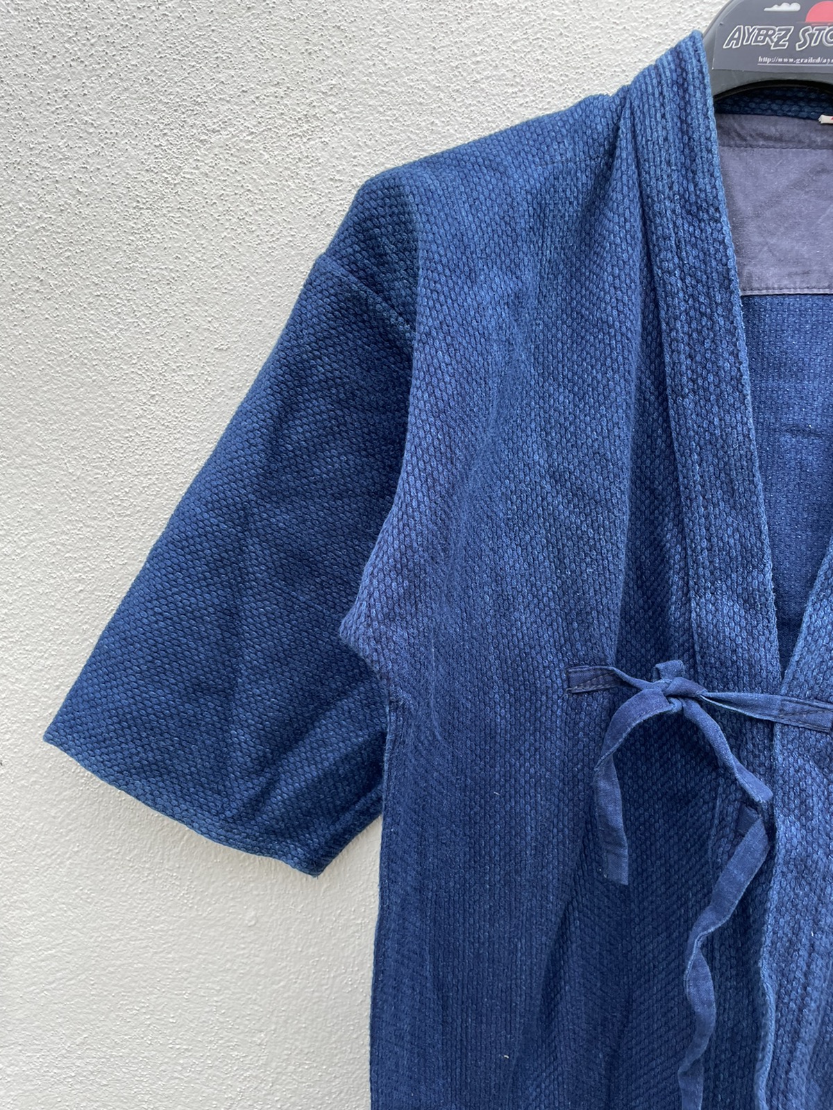 Indigo - Kimono Indigo Sashiko Samurai Jacket - 3