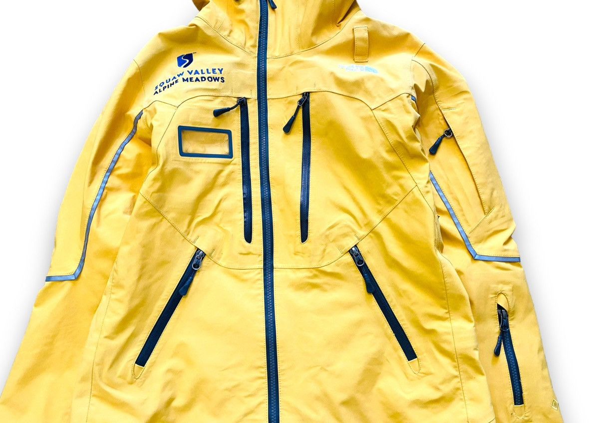 The North Face GoreTex Pro Recco Ski Jacket Raincoat Yellow - 2