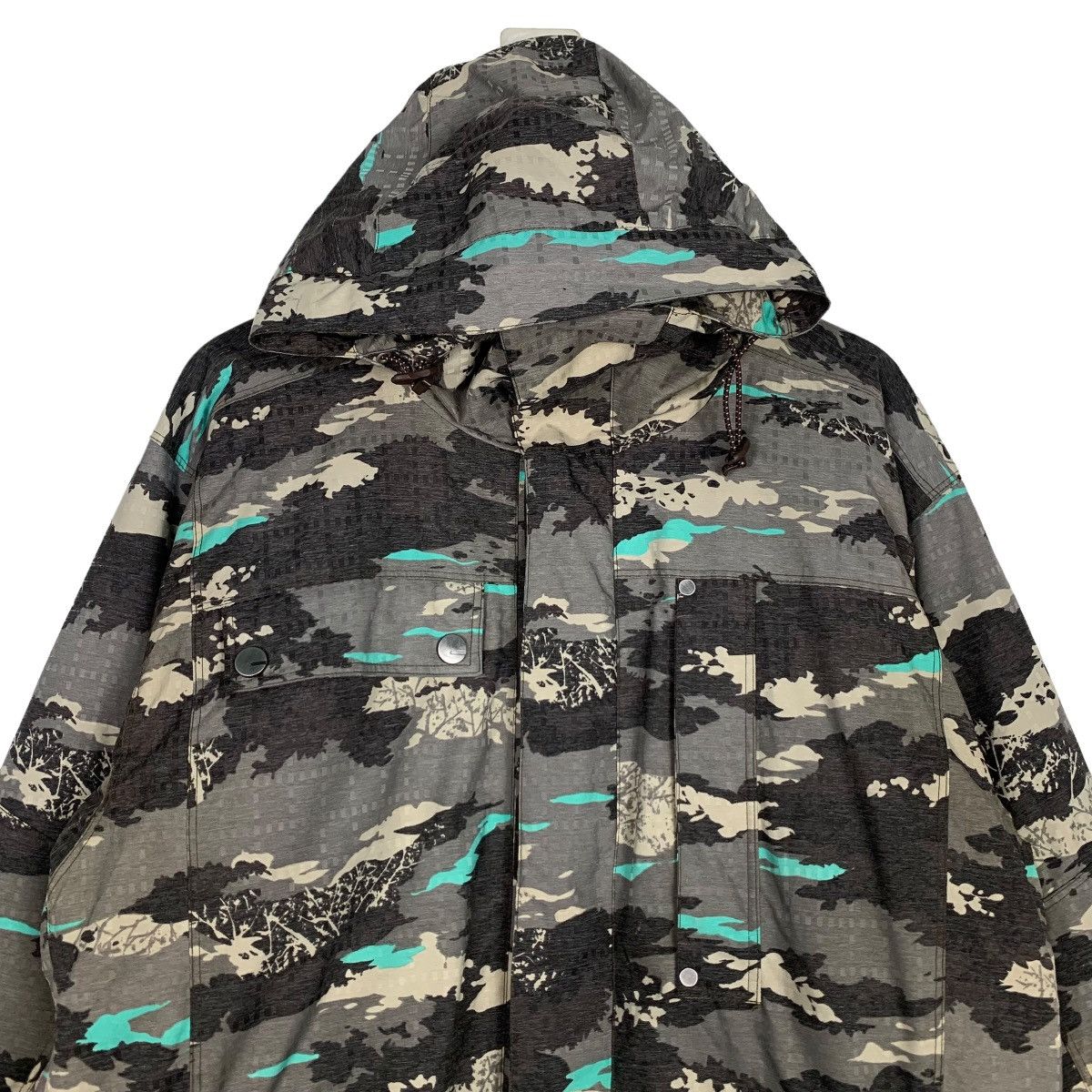 MIZUNO Breath Thermo Snow Gear Camo Hoodie Jacket #0265-C12 - 3