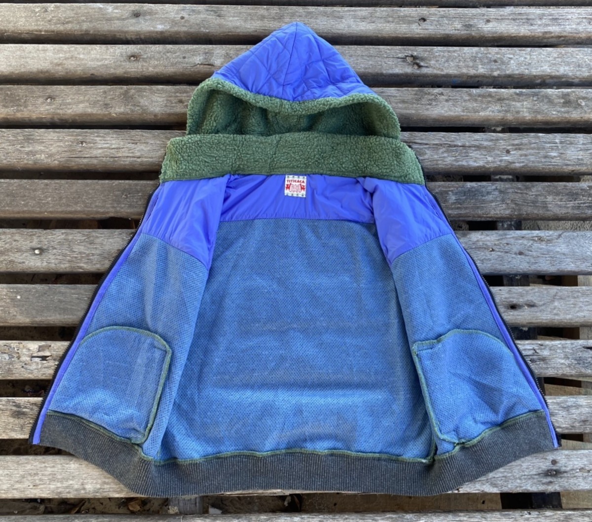 Japanese Brand - Titicaca Sherpa Fleece Sleeveless Hoodie Jacket - 6