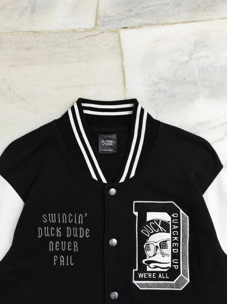 Swag - B-One-Soul Duck Dude Varsity Jacket - 8