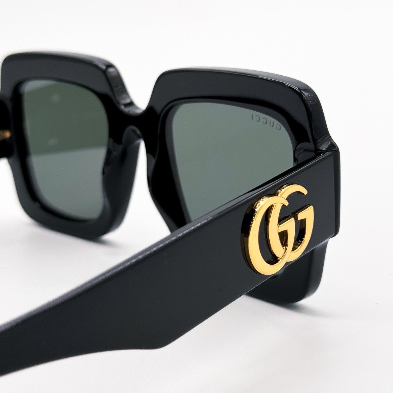 NEW GUCCI GG1547S 001 SQUARE BLACK GREY WOMEN SUNGLASSES - 9