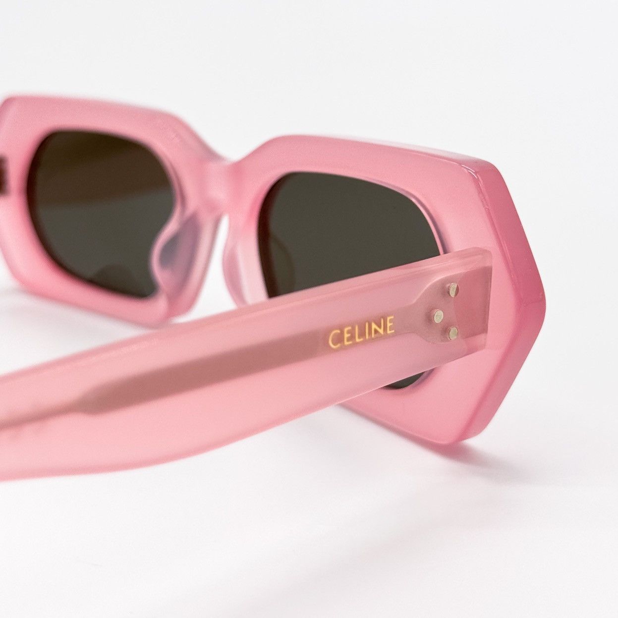 NEW CELINE CL40243I 72J SUNGLASSES GEOMETRIC PINK GREY WOMEN - 8