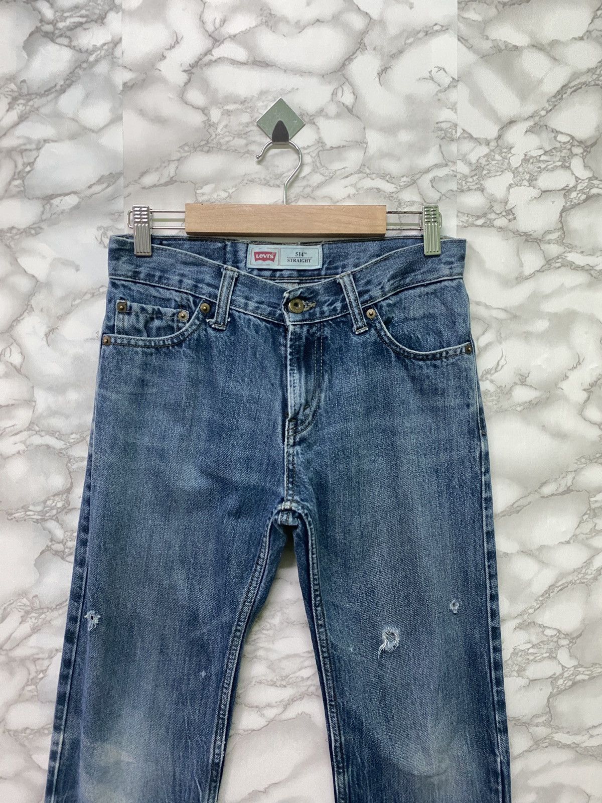 Vintage Levis 514 Straight Low Rise Distressed Denim -L19 - 2