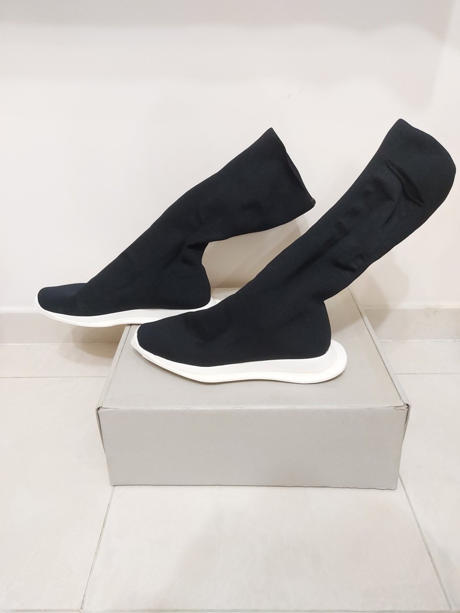 FW18 AW18 Oblique Stretch Sock Runner Sneakers - 4