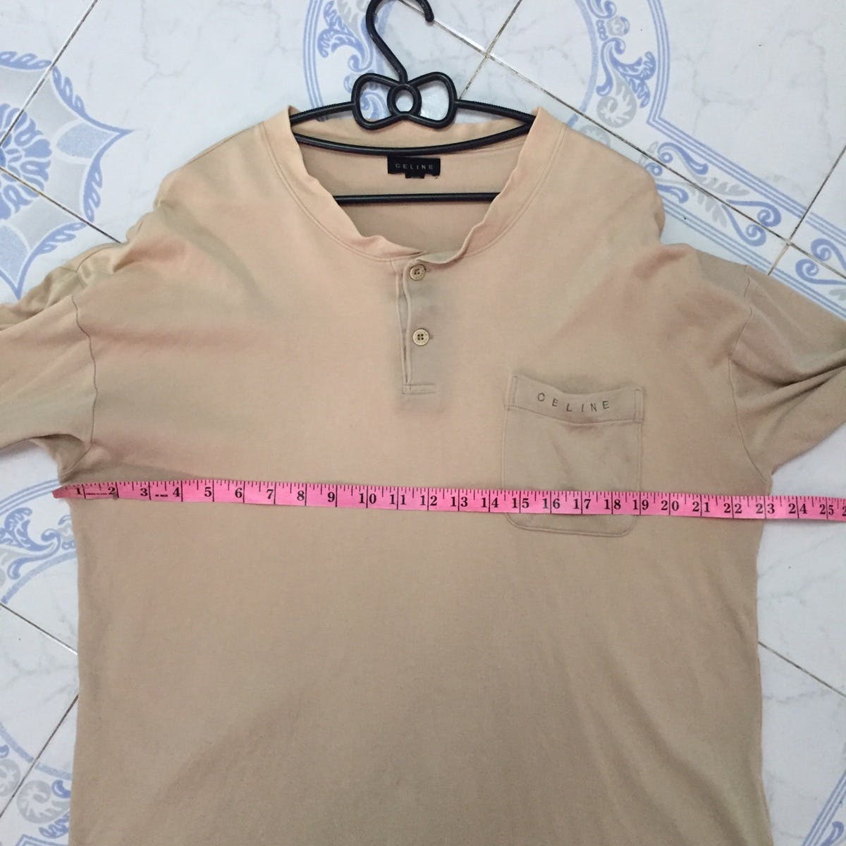 Faded CELINE Button Sweatshirt/Long Sleeve Shirt - 20
