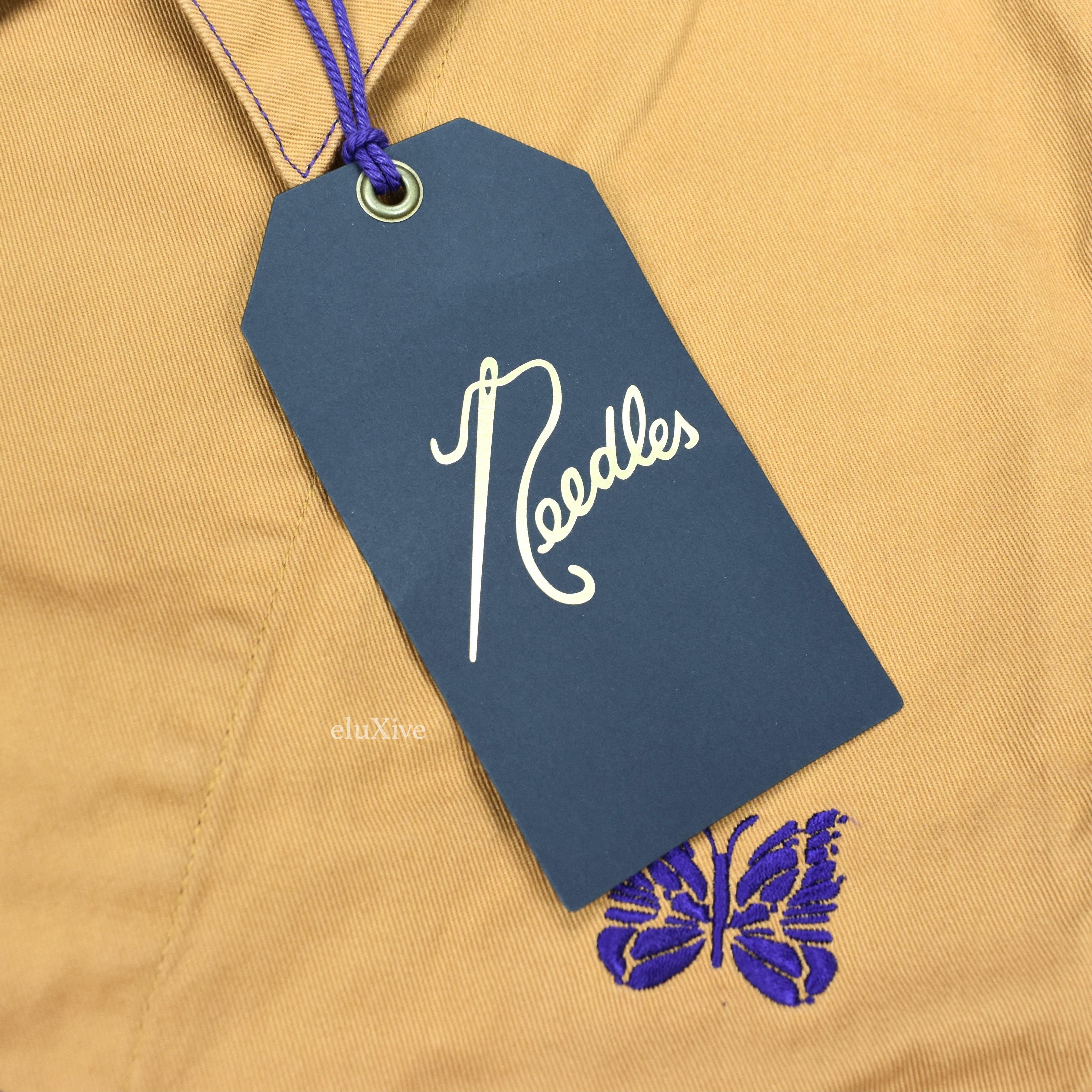 Needles Smiths Gold Butterfly Logo Canvas Work Shirt NWT - 5