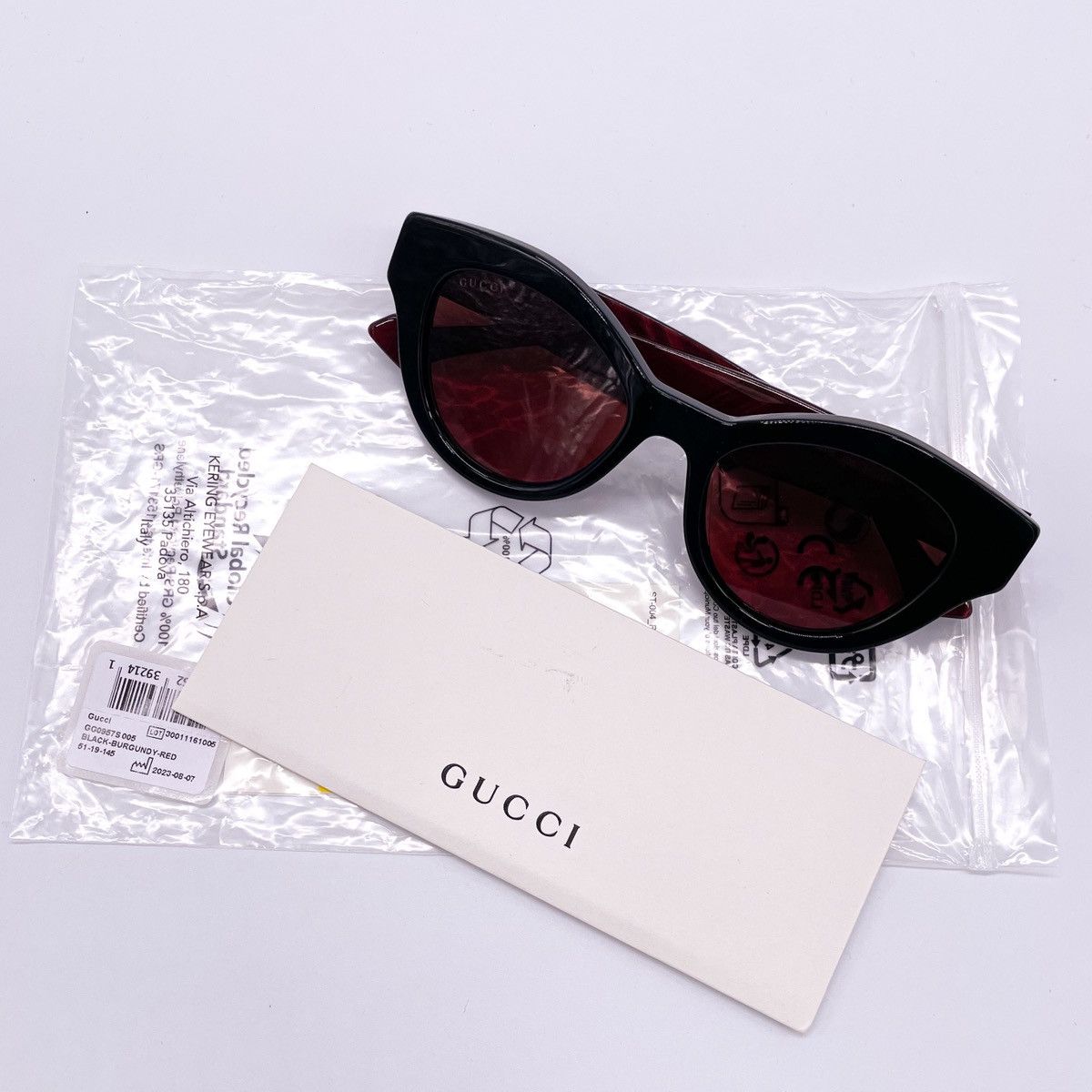 NEW GUCCI GG0957S 005 WOMEN RED SUNGLASSES GUCCI - 13