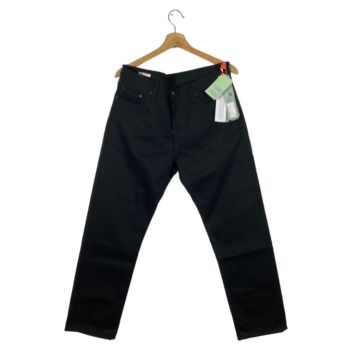 OFF WHITE mid-rise slim fit jeans - 1