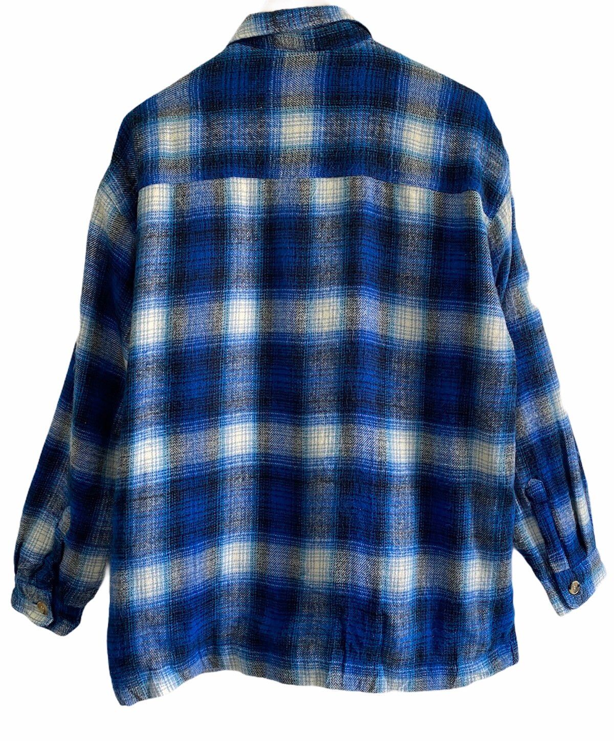 The Real McCoy's - 🔥Vintage McCoy’s Blue Flannel Checked Button Up Jacket - 6