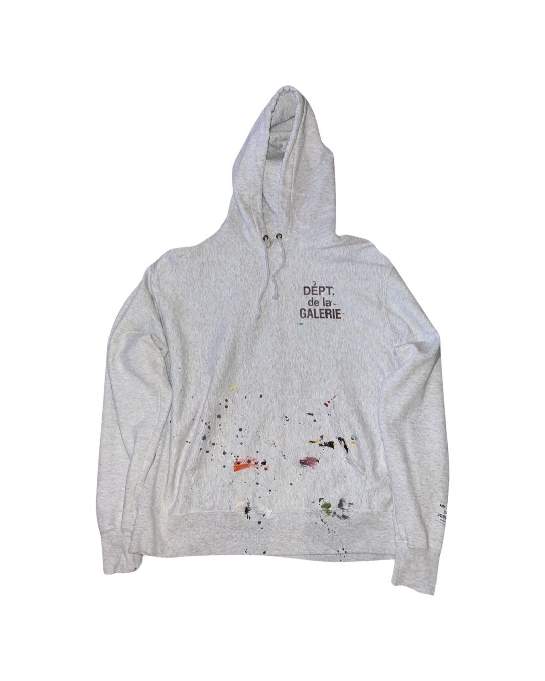 Paint splatter French logo hoodie - 1