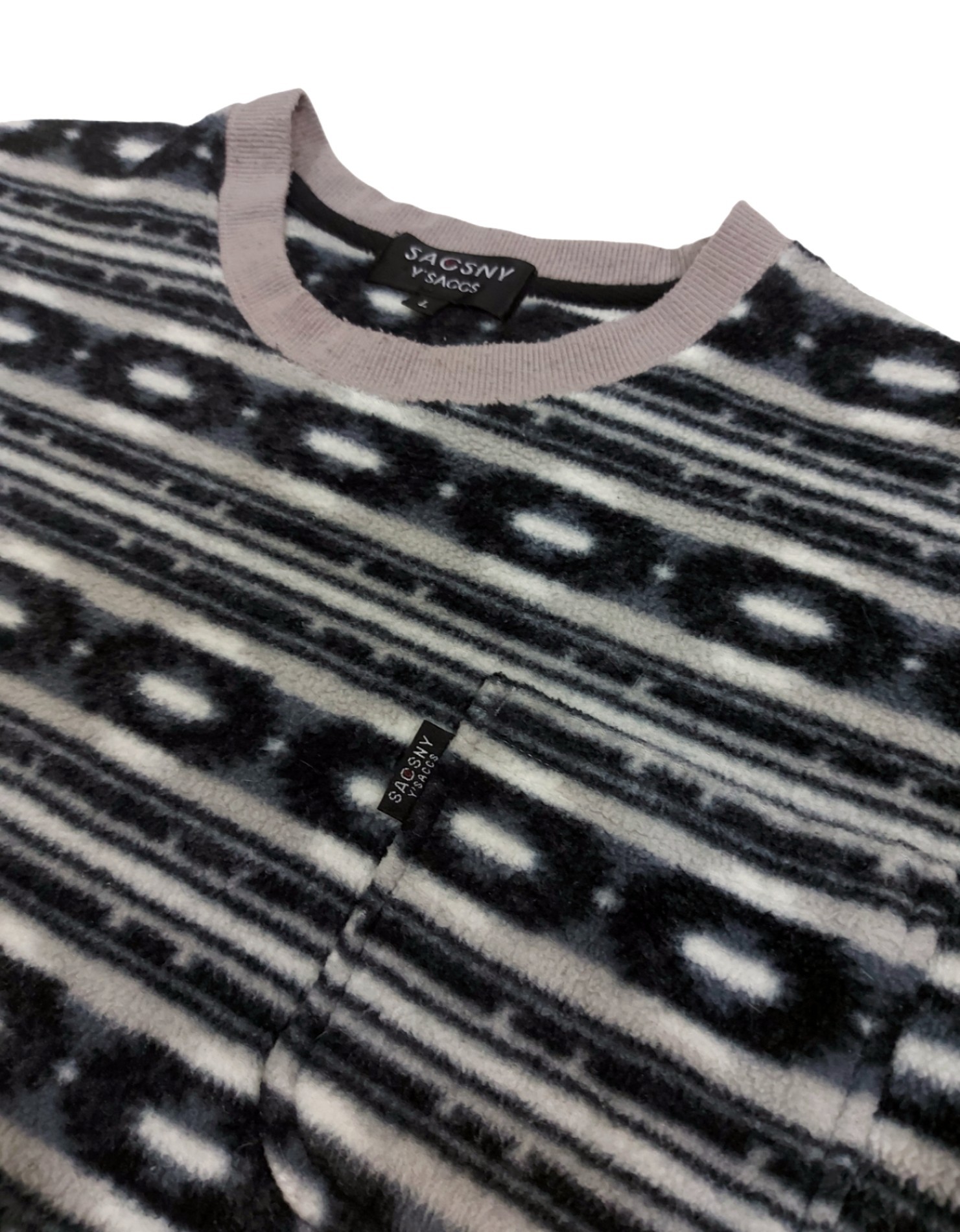 Rare! Vintage SACSNY Y'SSACS Yohji Yamamoto Patterned Fleece - 6