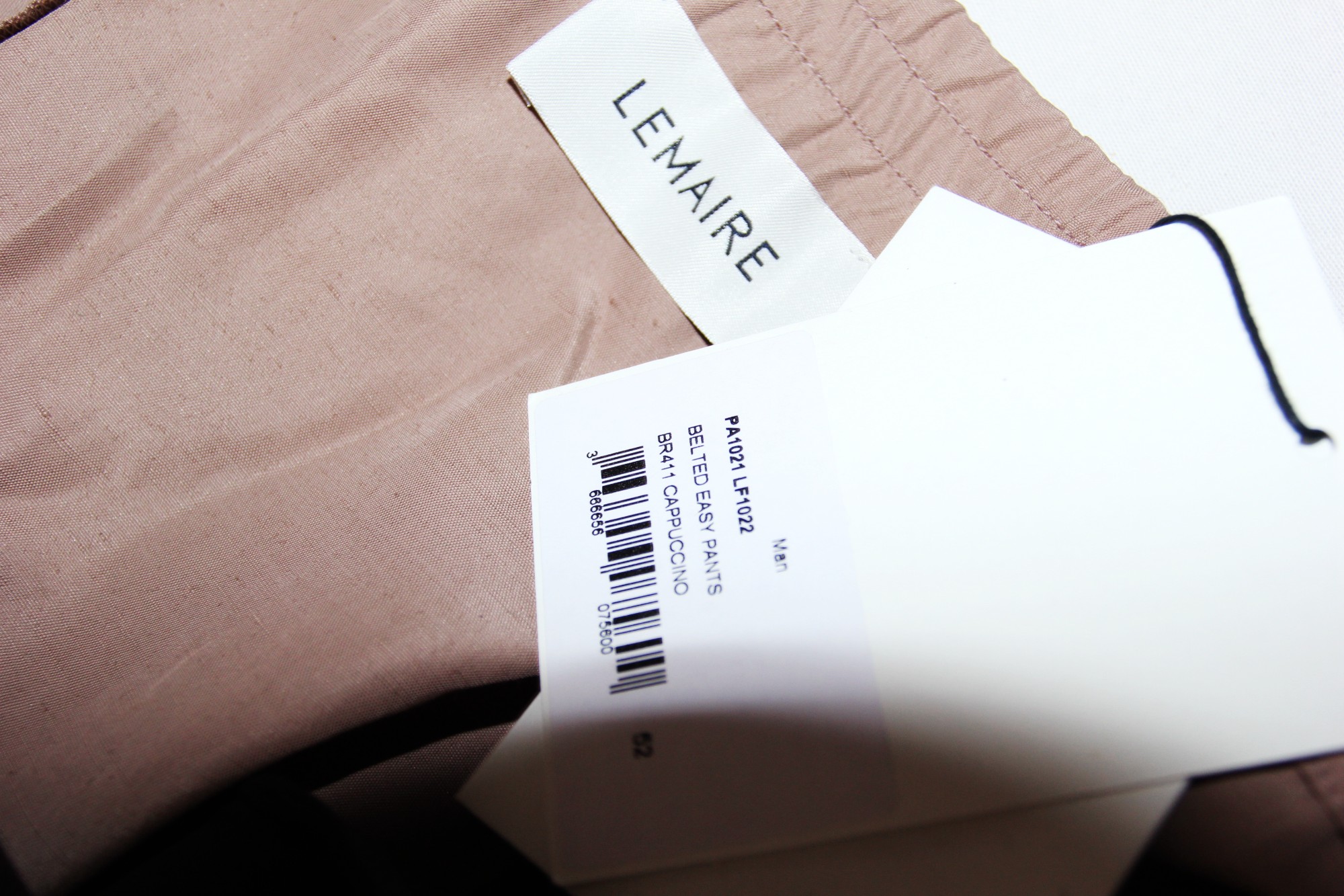 BNWT SS23 LEMAIRE BELTED EASY PANTS 52 - 7