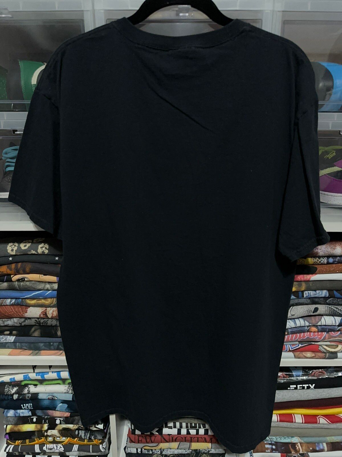 Vintage Y2K Grim Reaper Big Graphic Skull T-Shirt Large - 2