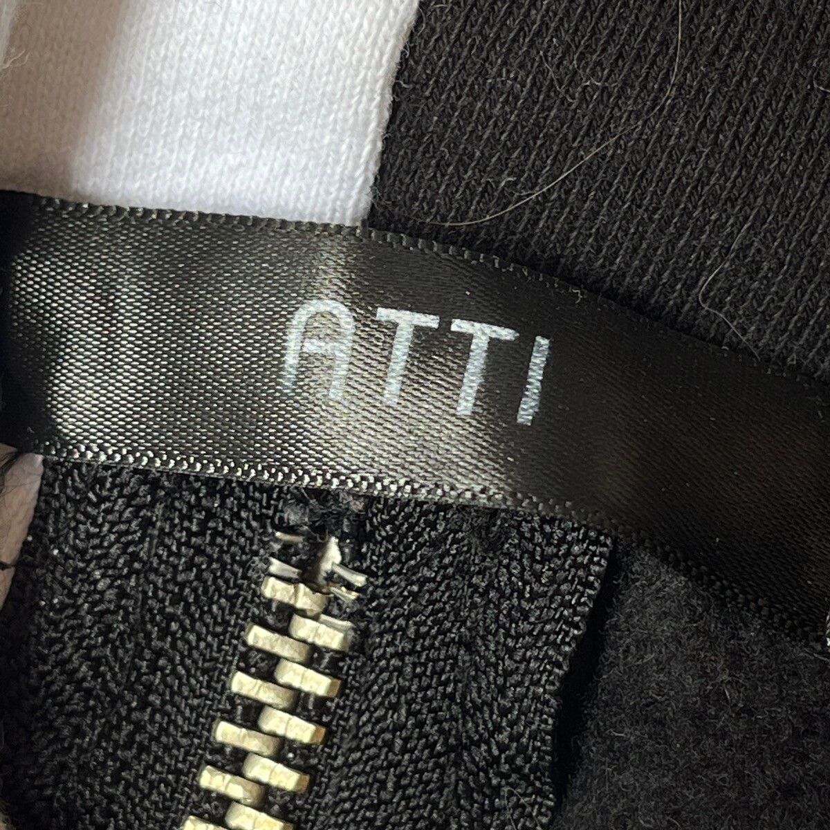 Vintage - Atti Black White Anarchy Embroidery Sweatshirts Hoodie - 5