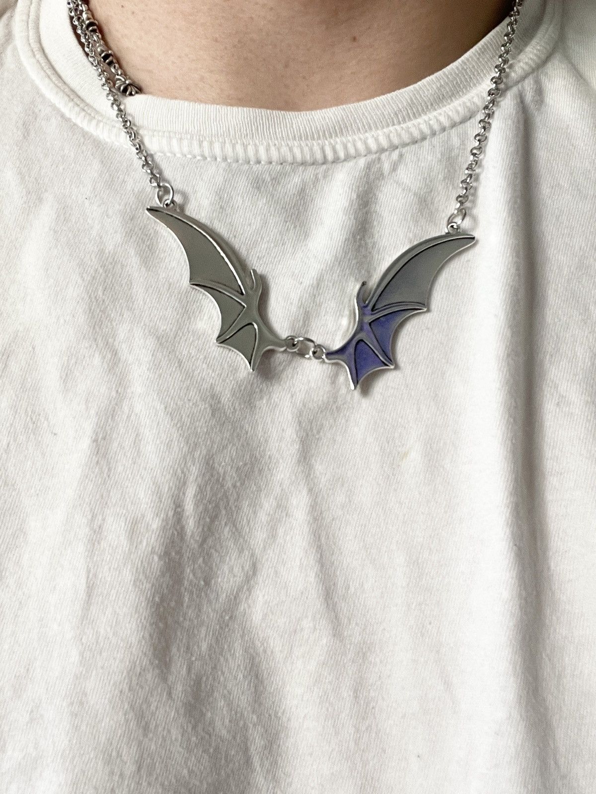 Japanese Brand - STEAL! Y2K Japan Vampire Bat Necklace - 3