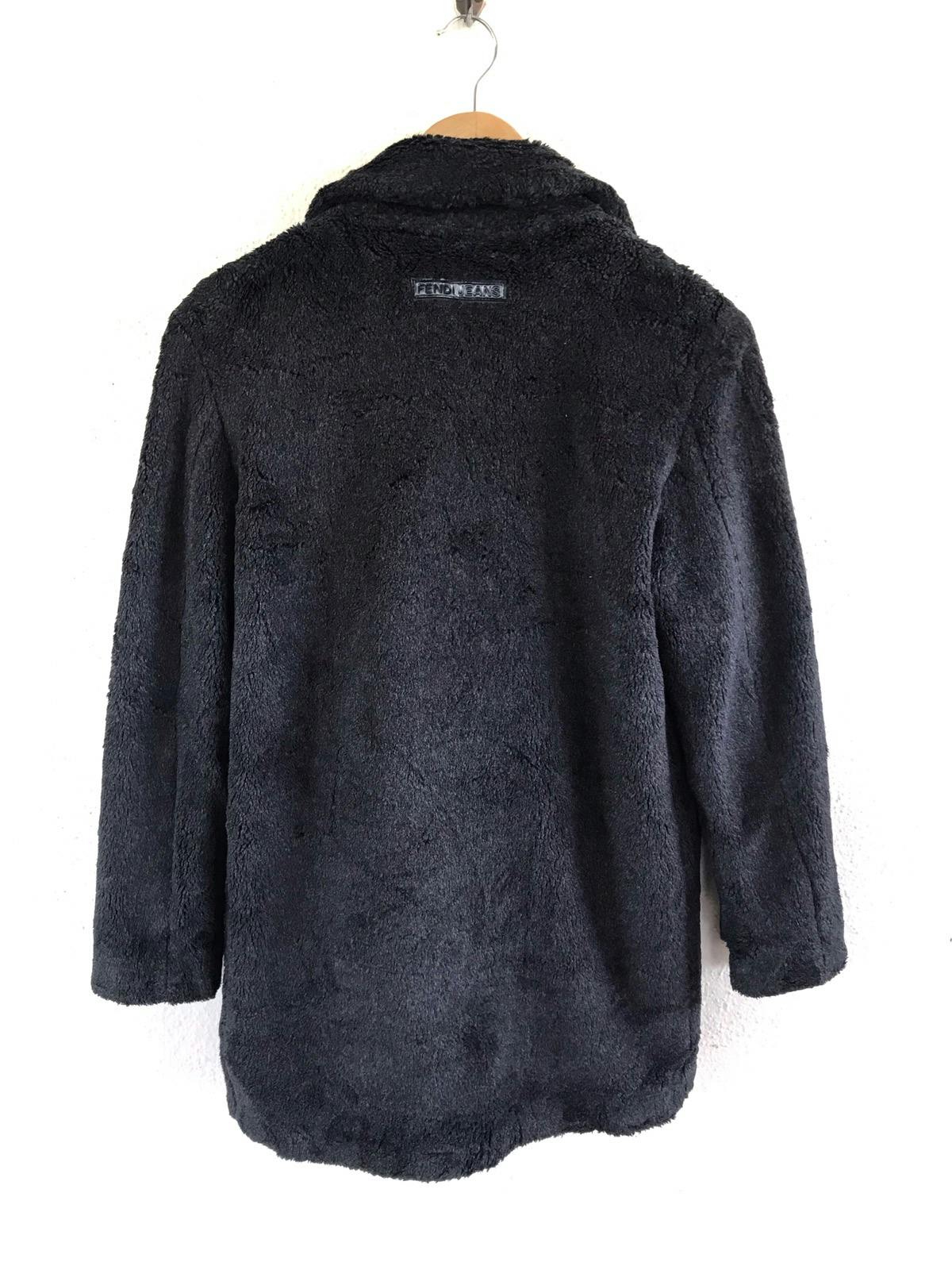 FENDI Jeans Boa Coat/ Fur Jacket Made in Italy - 8