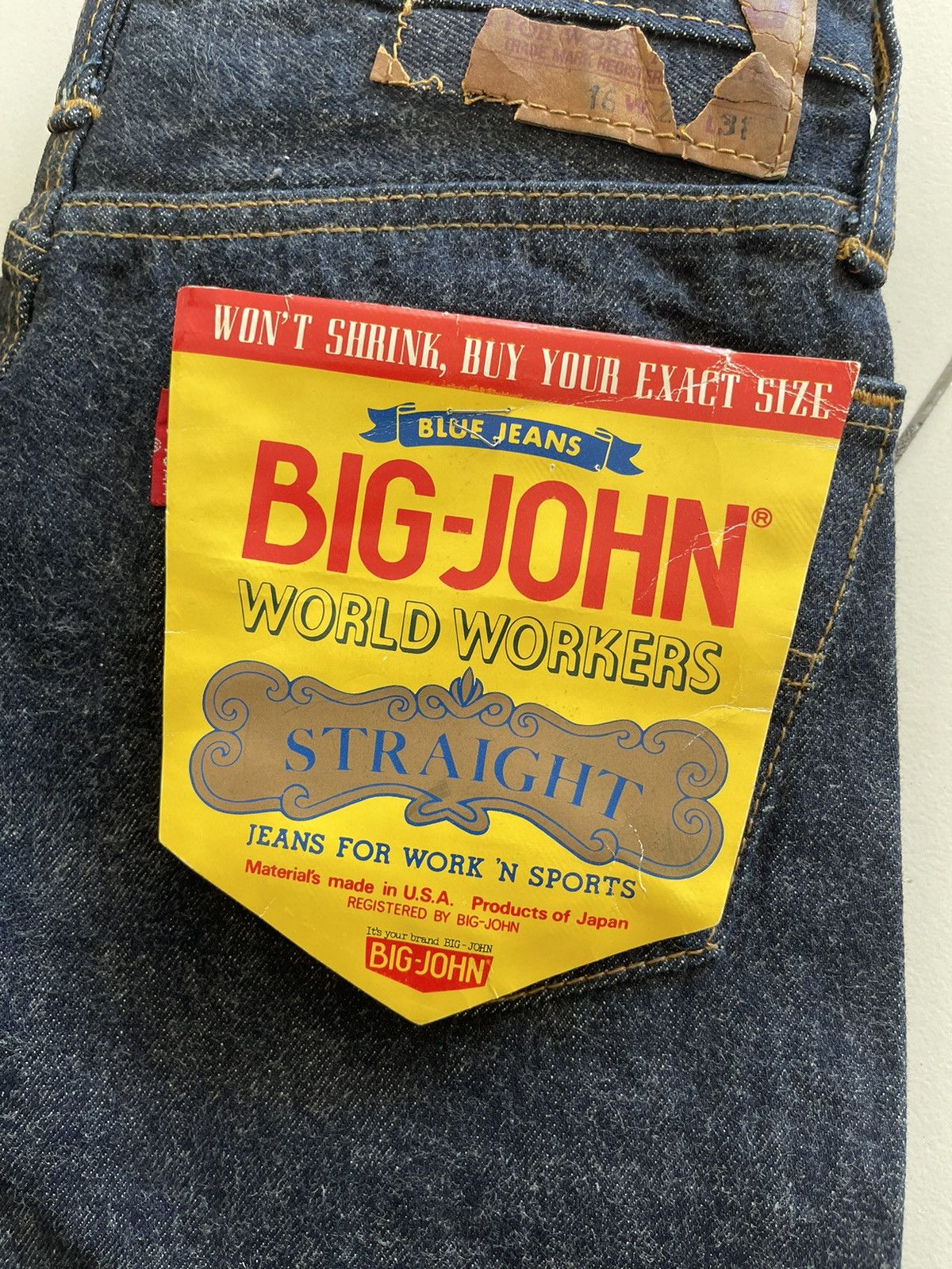 VINTAGE BIG JOHN BLUE JEANS - 4