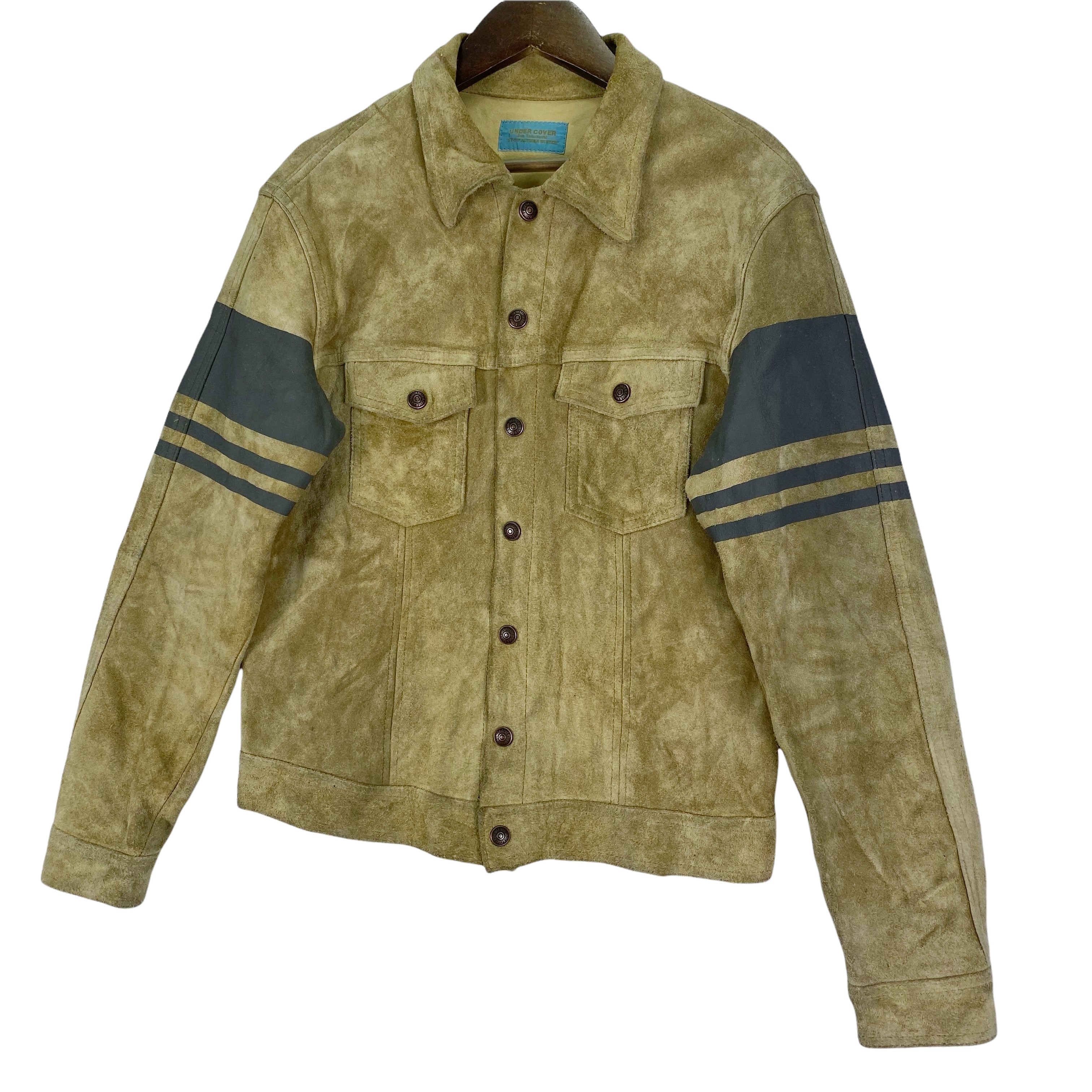 Vintage 97-98 Leaf Leather Suede Jacket - 2