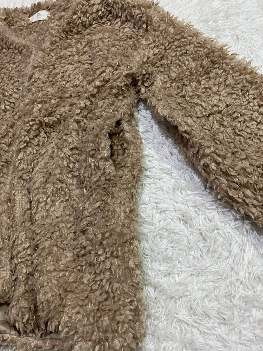 Cardigan - F.P.S Button Hook Sherpa Fleece Cardigan Jacket - 3