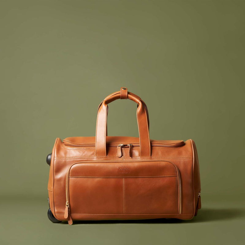 PREMIUM Travel Bag With Leather Calf - Brown - 3