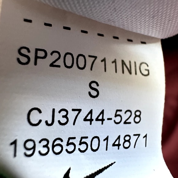 Nike Sportswear Jersey Jumpsuit Crop Wide Leg Mock Neck Embroidered Logo Pink S - 6
