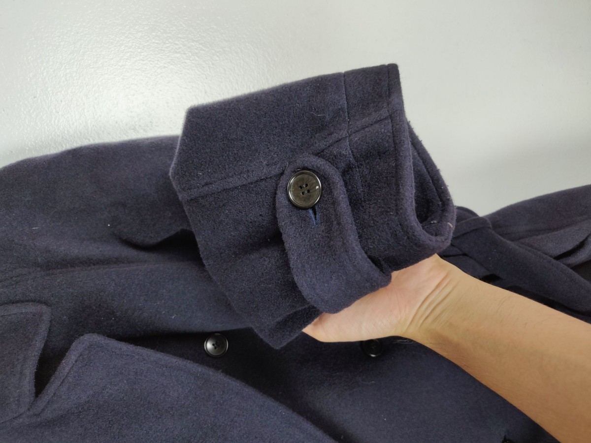 Heavy Double Breast Heavy Coat Jacket - 7