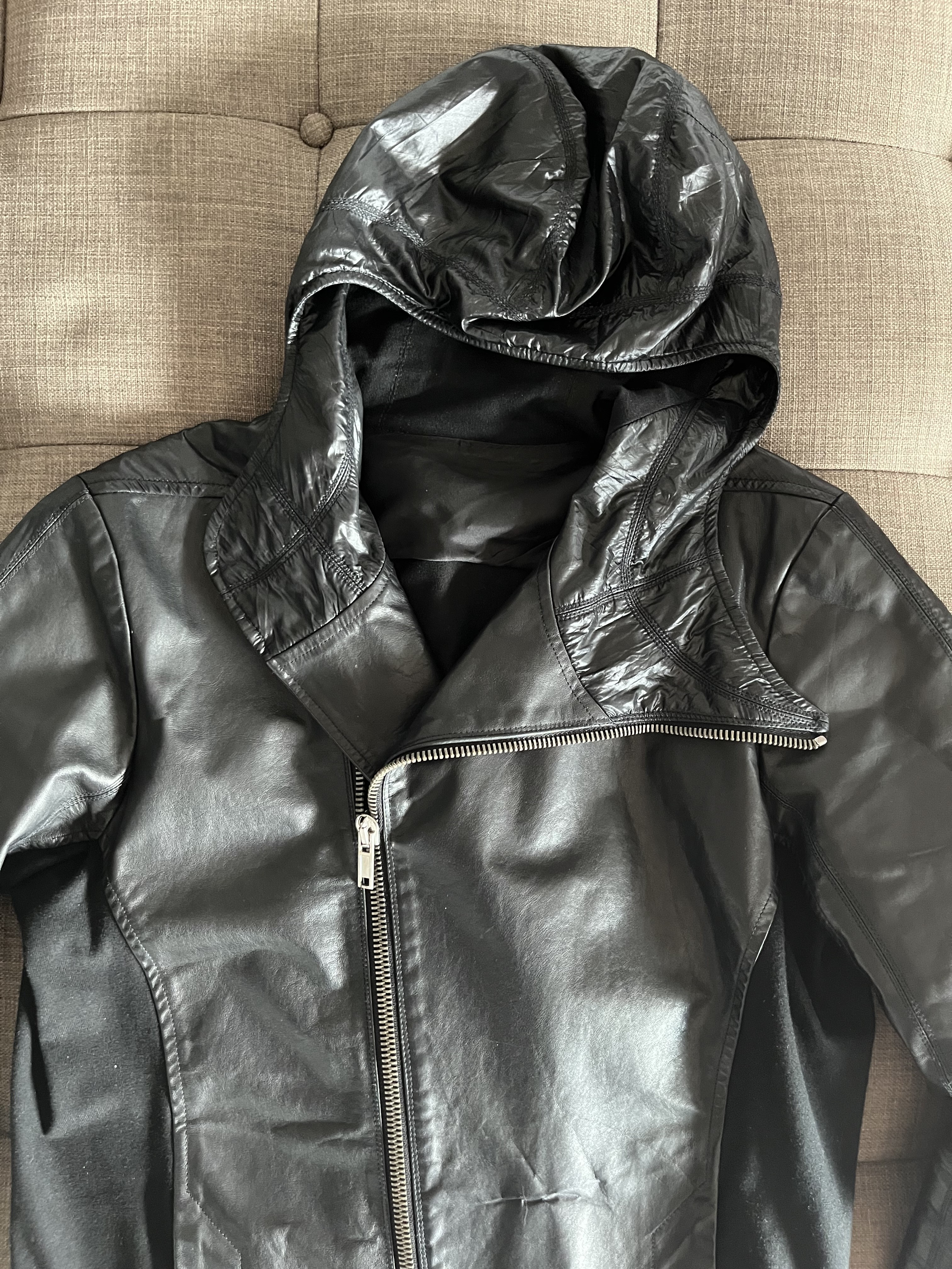 Mainline Hooded Jacket (lamb/nylon/cotton) - 8