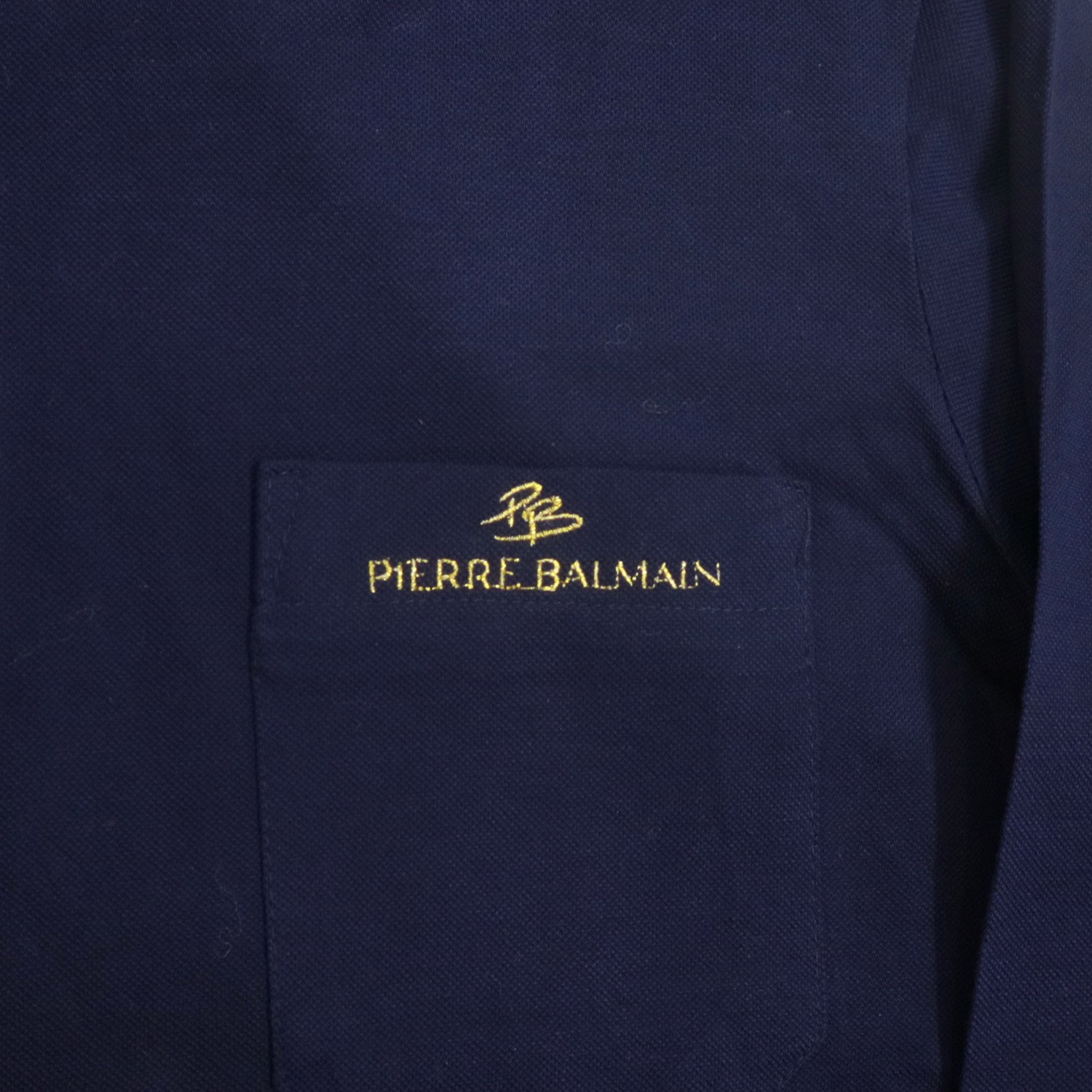 Vintage 90s PIERRE BALMAIN Mini Logo Embroidered Long Sleeve Polo Shirt - 2