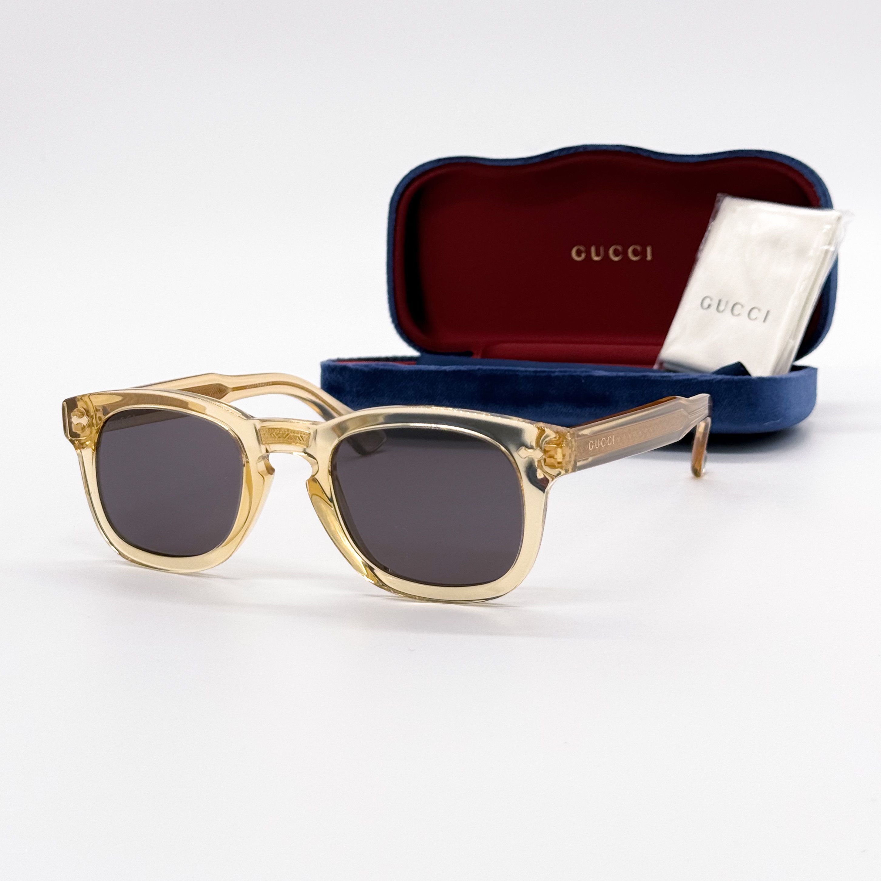 NEW GUCCI ROUND UNISEX SUNGLASSES GUCCI GG0182S 006 - 2