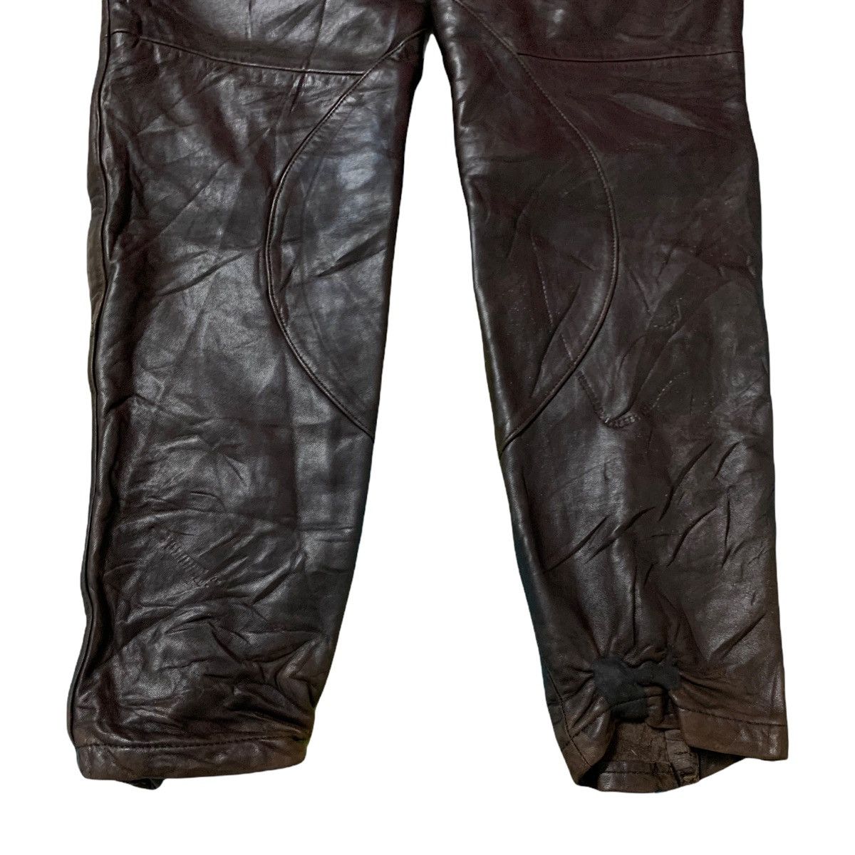 🔥Vintage Issey Miyake Men Sheep Leather Bikers Pants - 11