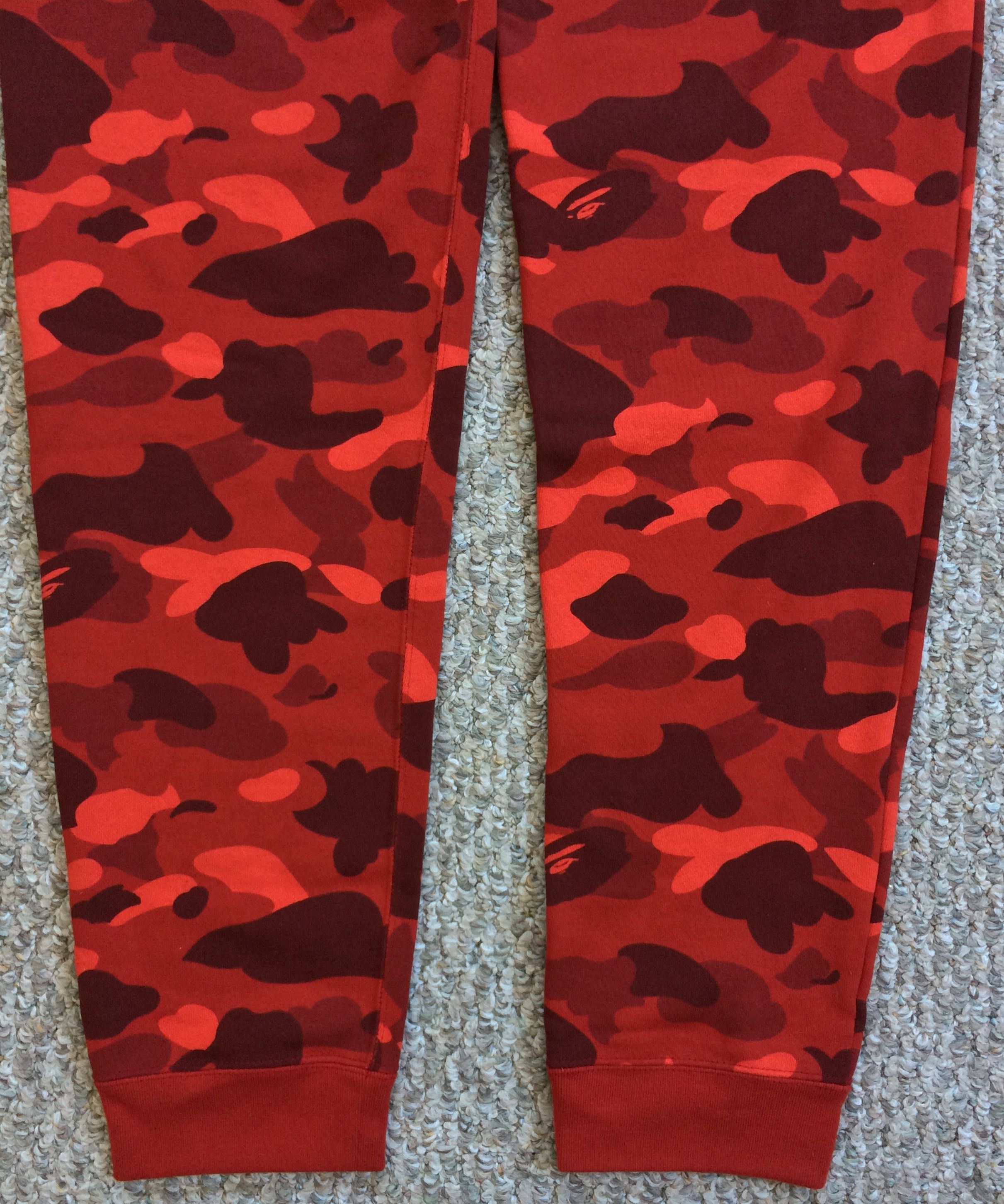 NEW Bape Red Camo Sweatpants size XL - 9