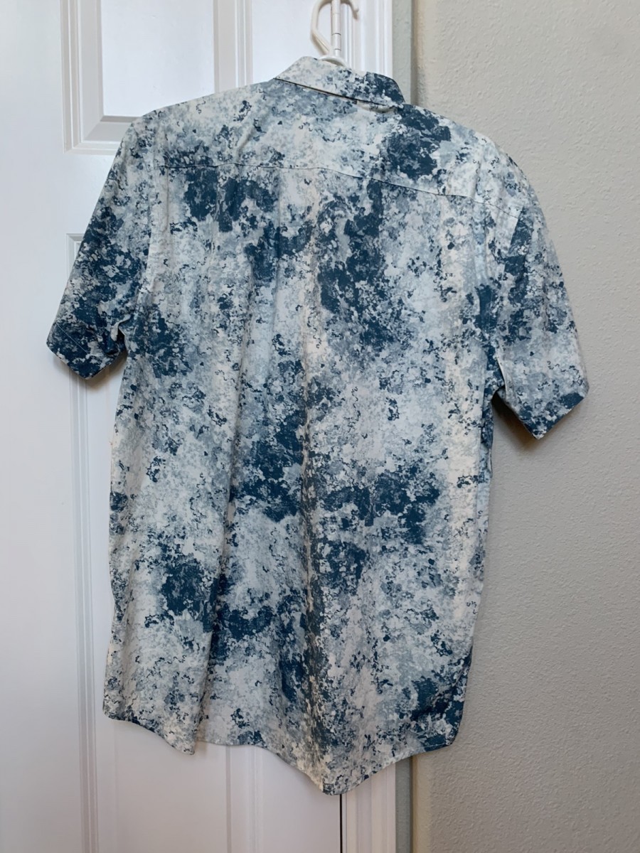 Saturdays Surf Nyc - Blue white pattern shirt xl - 2