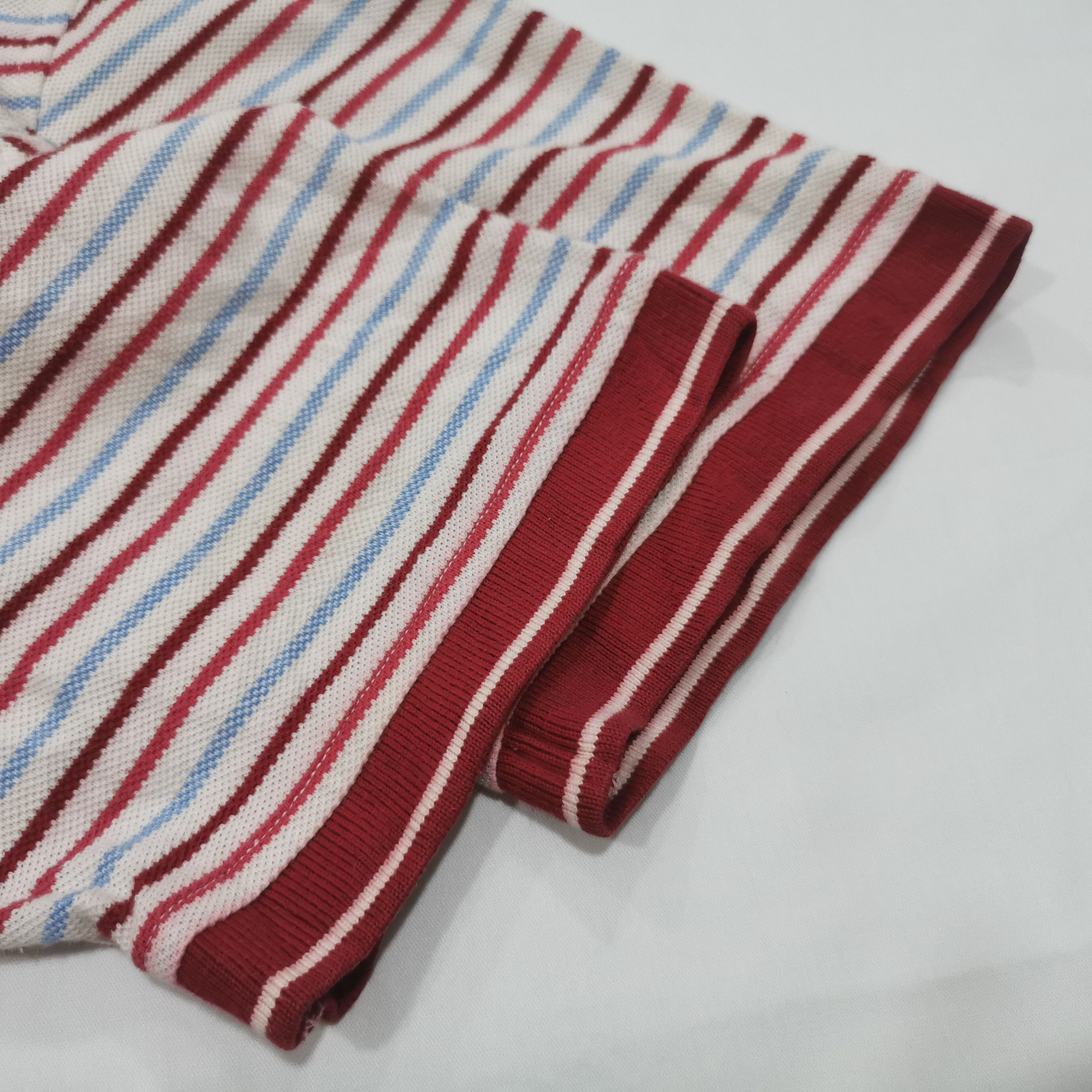 Vintage Tommy Hilfiger Retro Striped Polo Shirt - 8