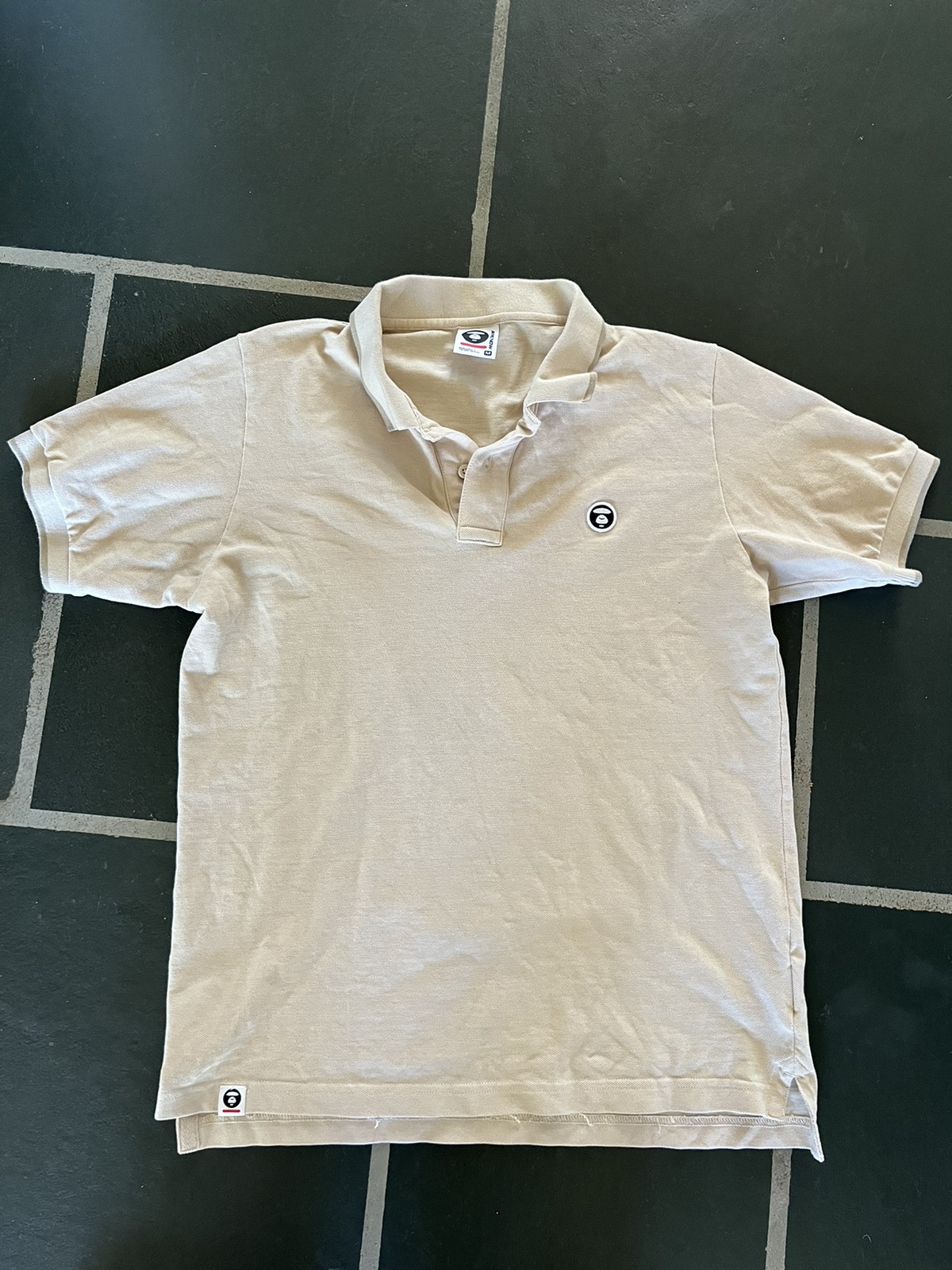 Aape - Aape tan collared rugby shirt - 1