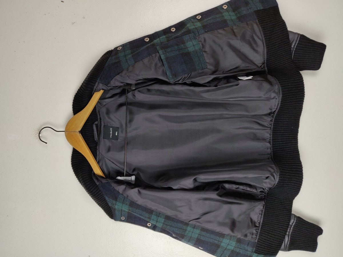 Japanese Brand - Roshell Japan Checked Jacket Bomber Streetwear - 8