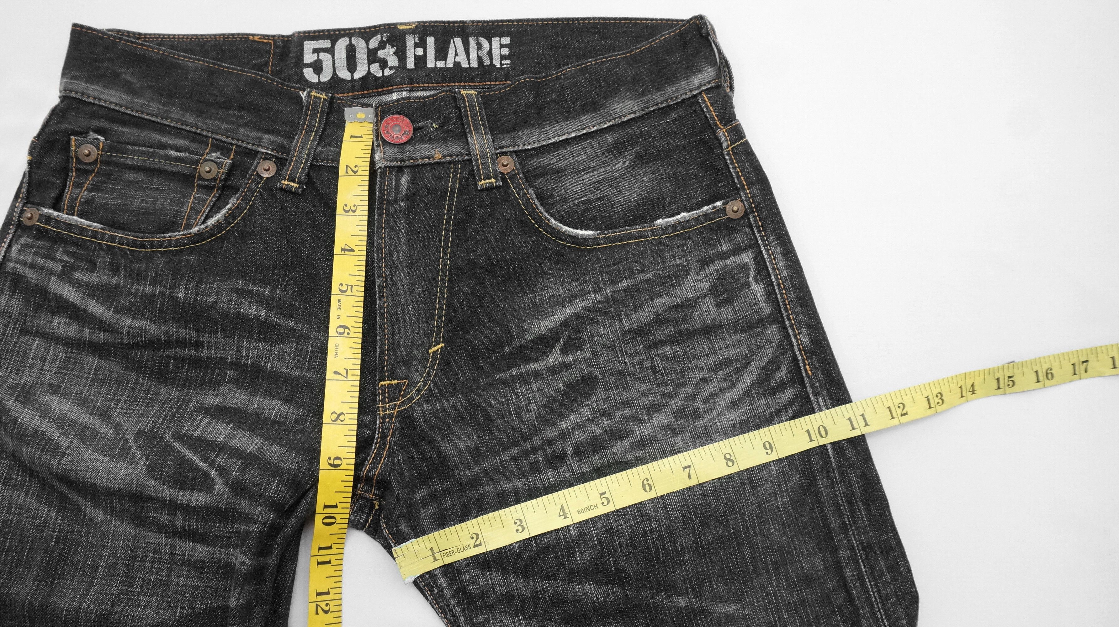 🔥🔥 VINTAGE EDWIN MADE IN JAPAN 503 FLARED JEANS - 14