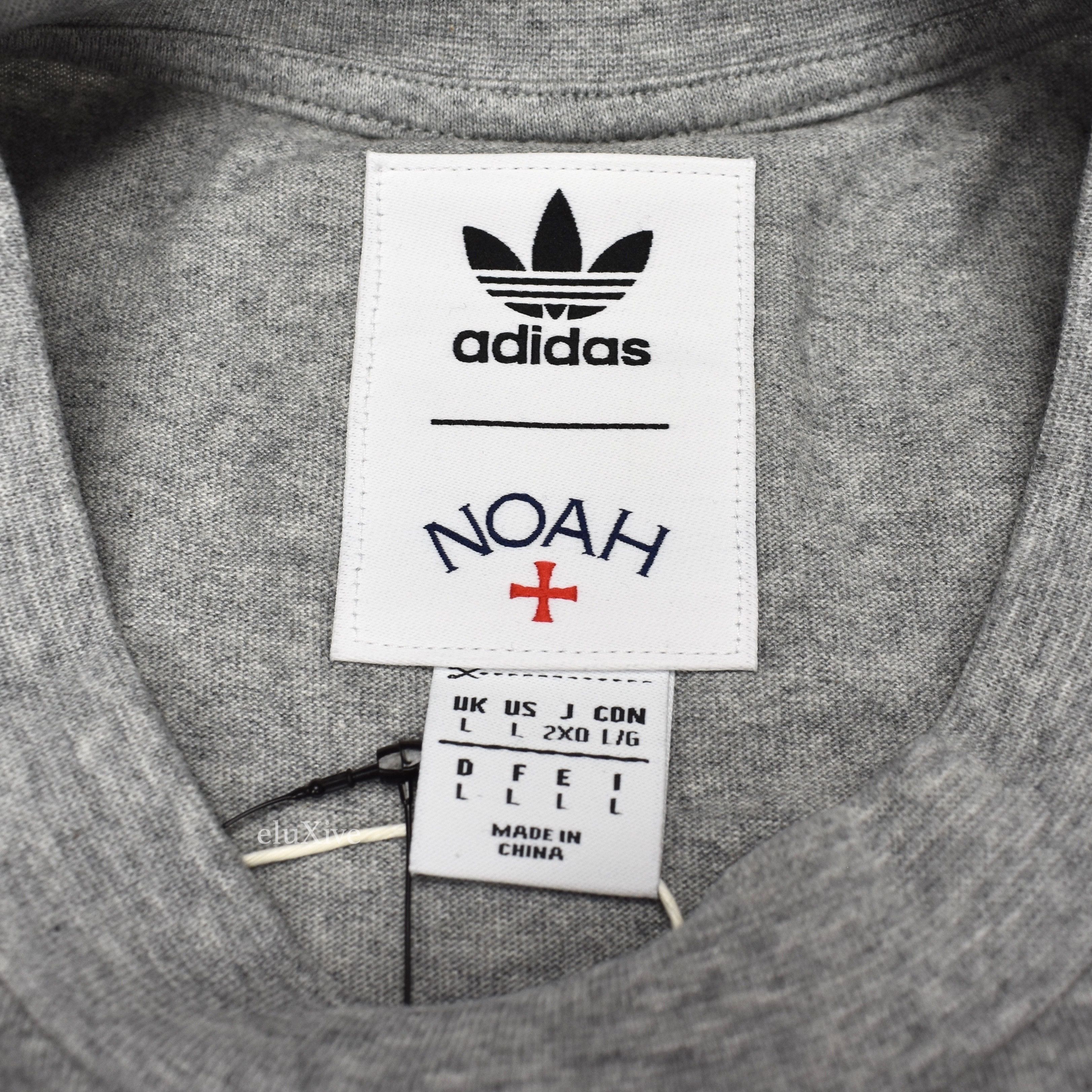 Noah Adidas Shell Core Logo T-Shirt Gray DS - 5