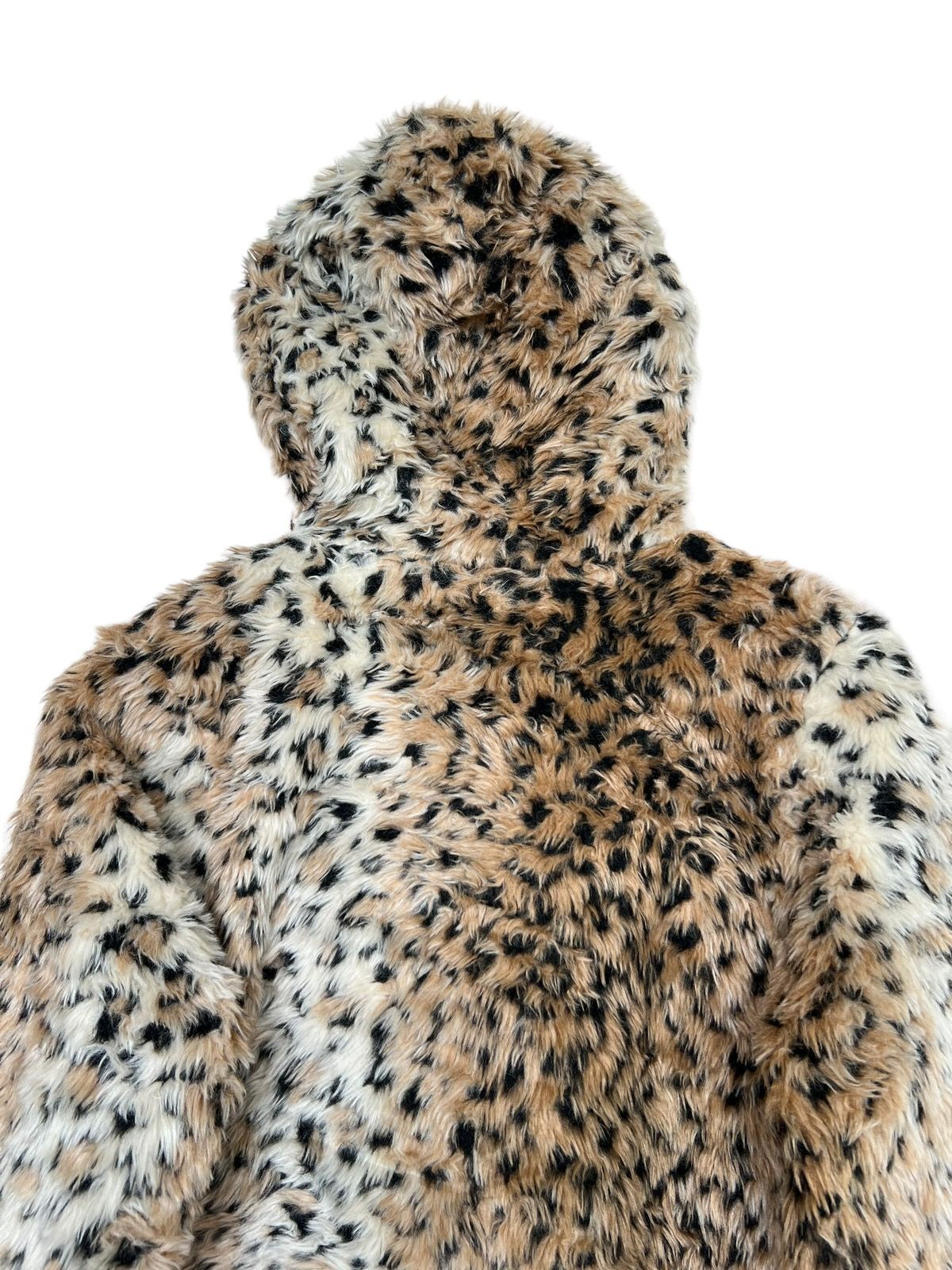 Japanese Brand - Glad News Leopard Fur Zip Up Hoodie - 3