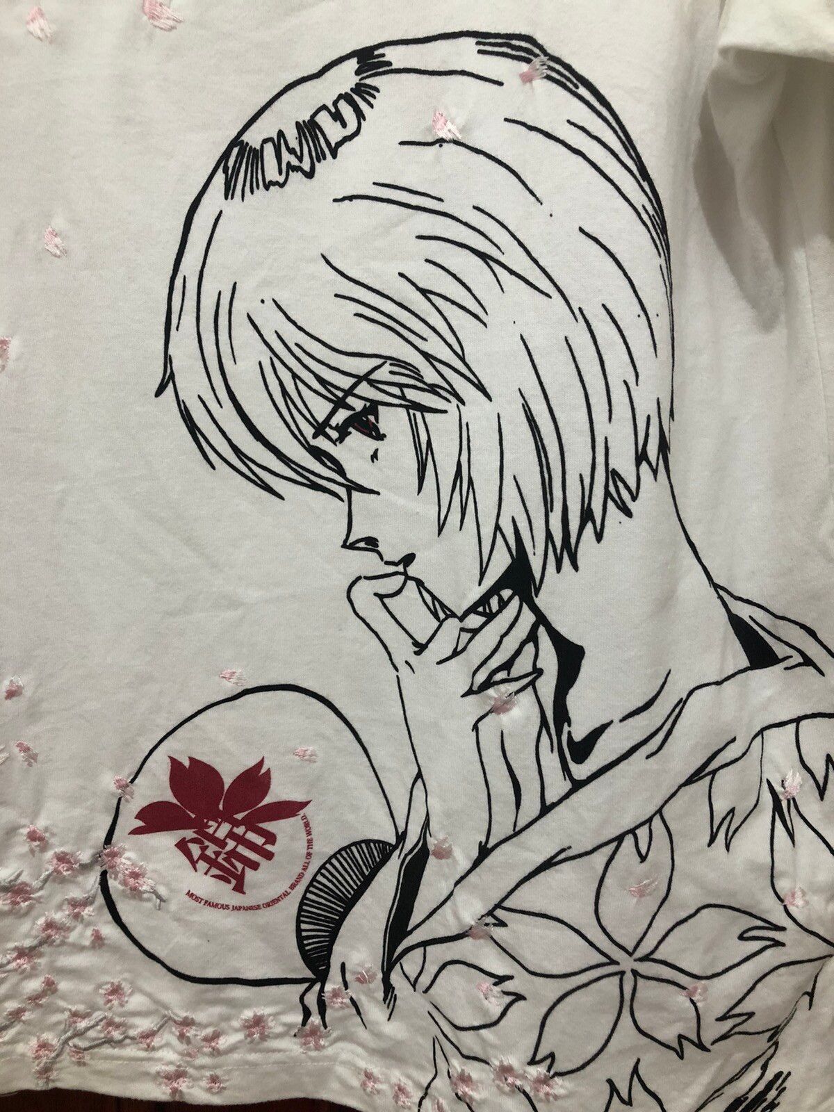 Rare Evangelion Rei Ayanami Embroidery Sakura Flower - 3