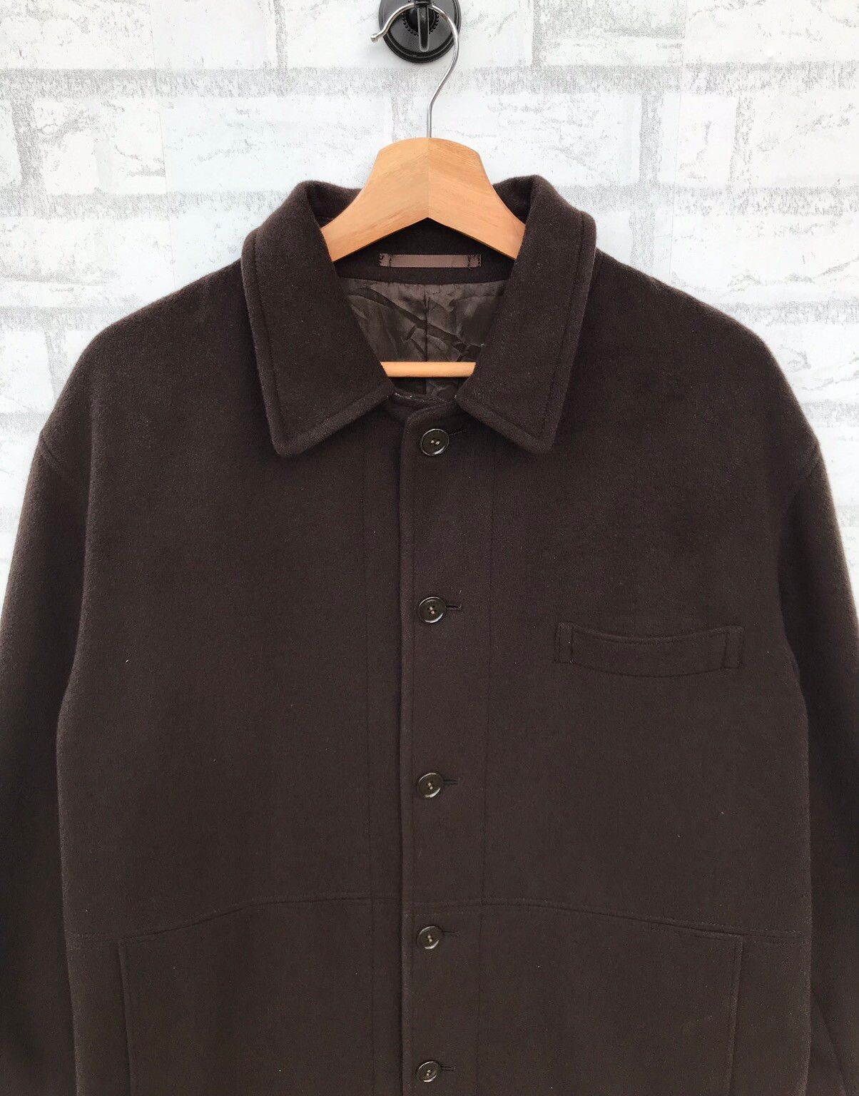 Lanvin Classique Wool Jacket Brown Colour - 4