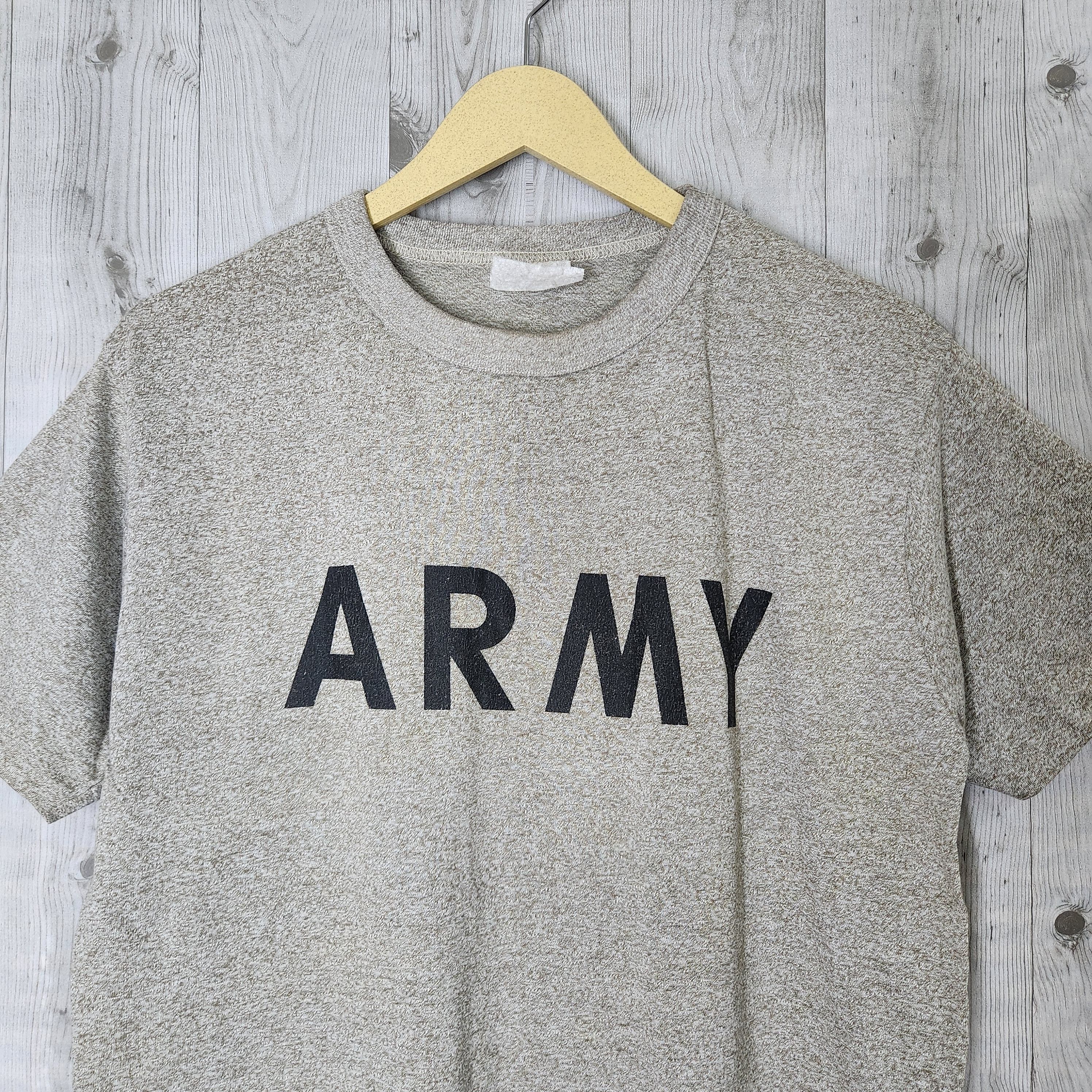 Vintage ARMY Rayon Cotton TShirt Single Stitches 1990s - 13