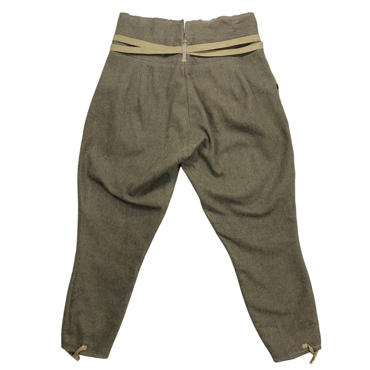 Vintage Wool Pants Military Style - 9