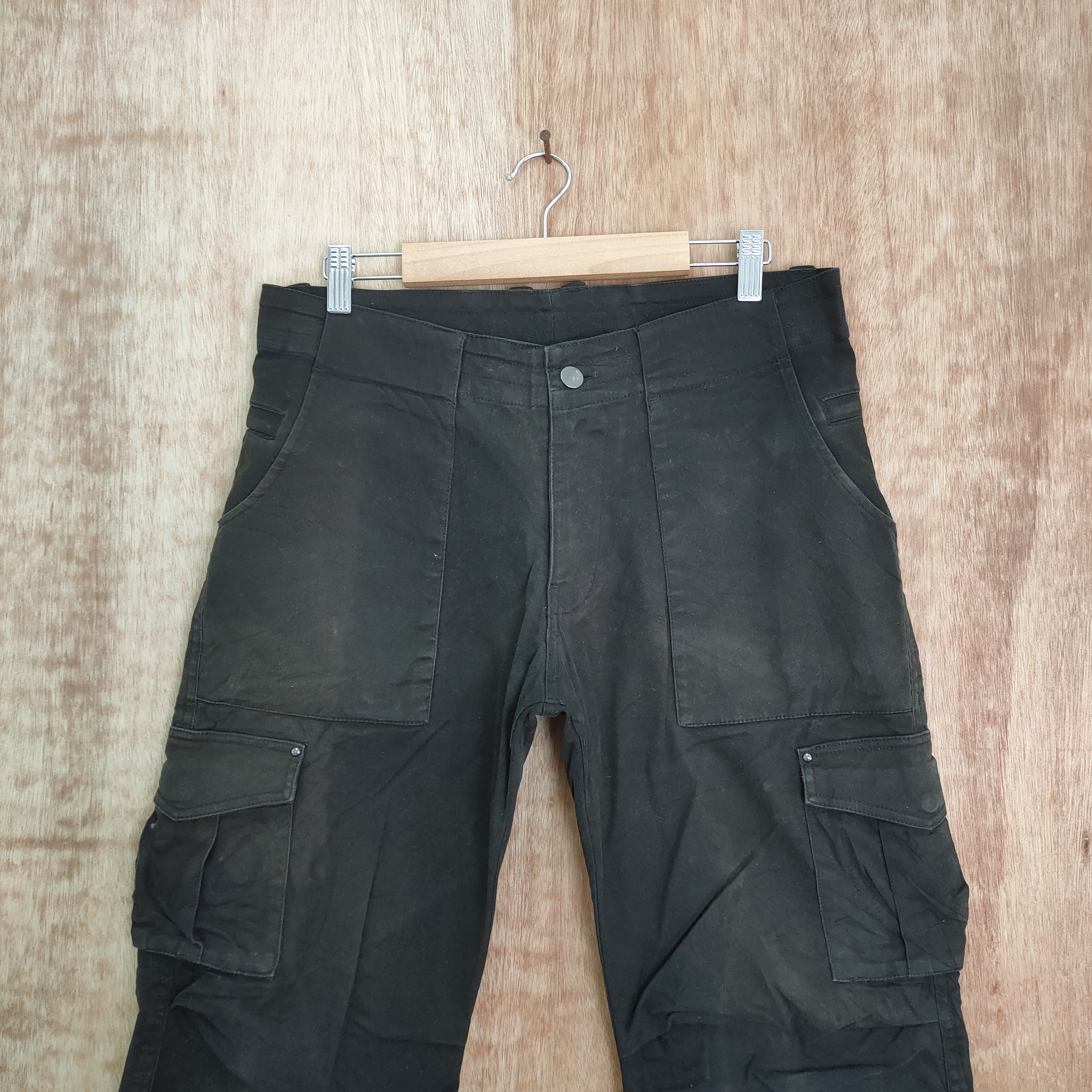 Vintage - LAVORA FADED BLACK CARGO PANTS - 2