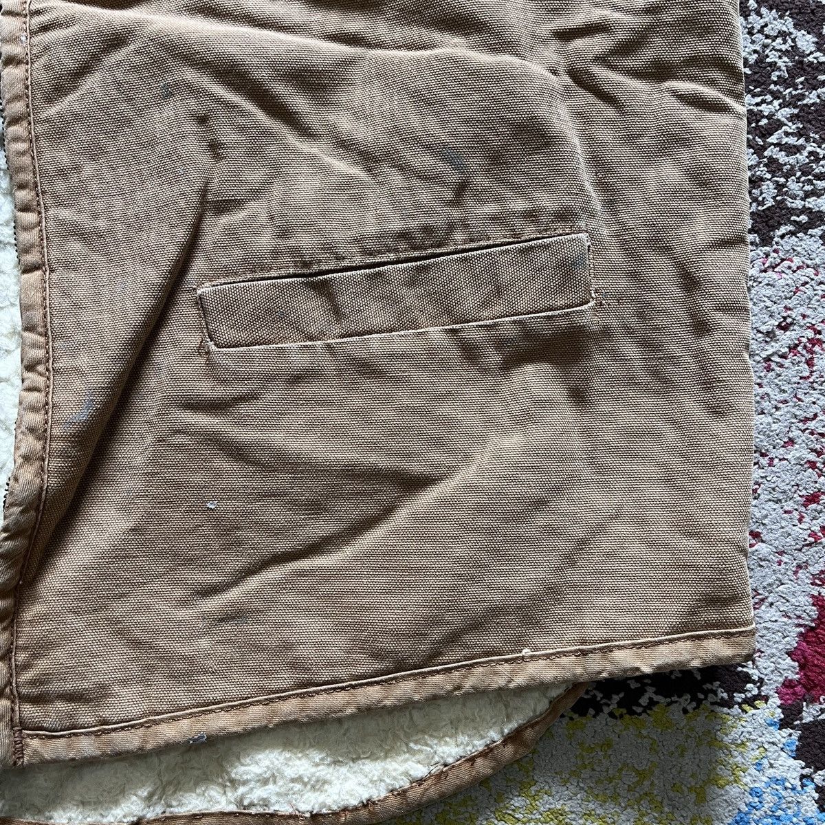 Carhartt Vest Denim 1980s Vintage Blanket - 5