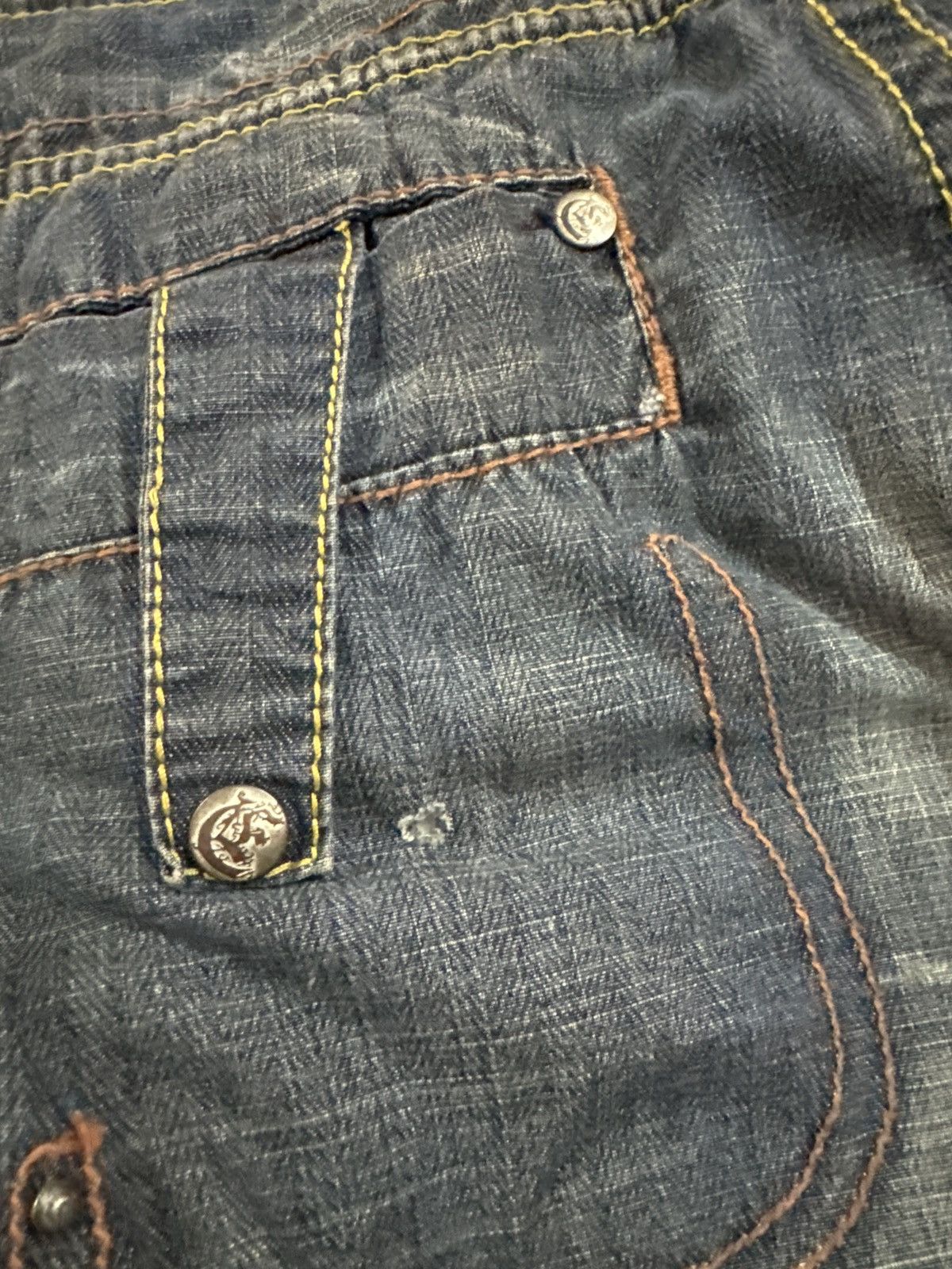 Japanese Brand - EVOLUTION CARGO MULTIPOCKET DISTRESSED DENIM - 16