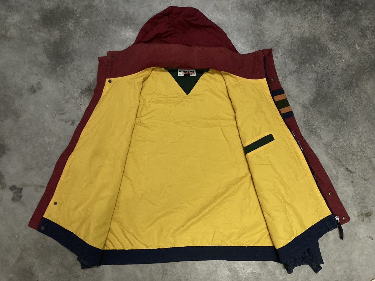 Vintage 90s U.P Renoma Block Color Hooded Jacket - 5