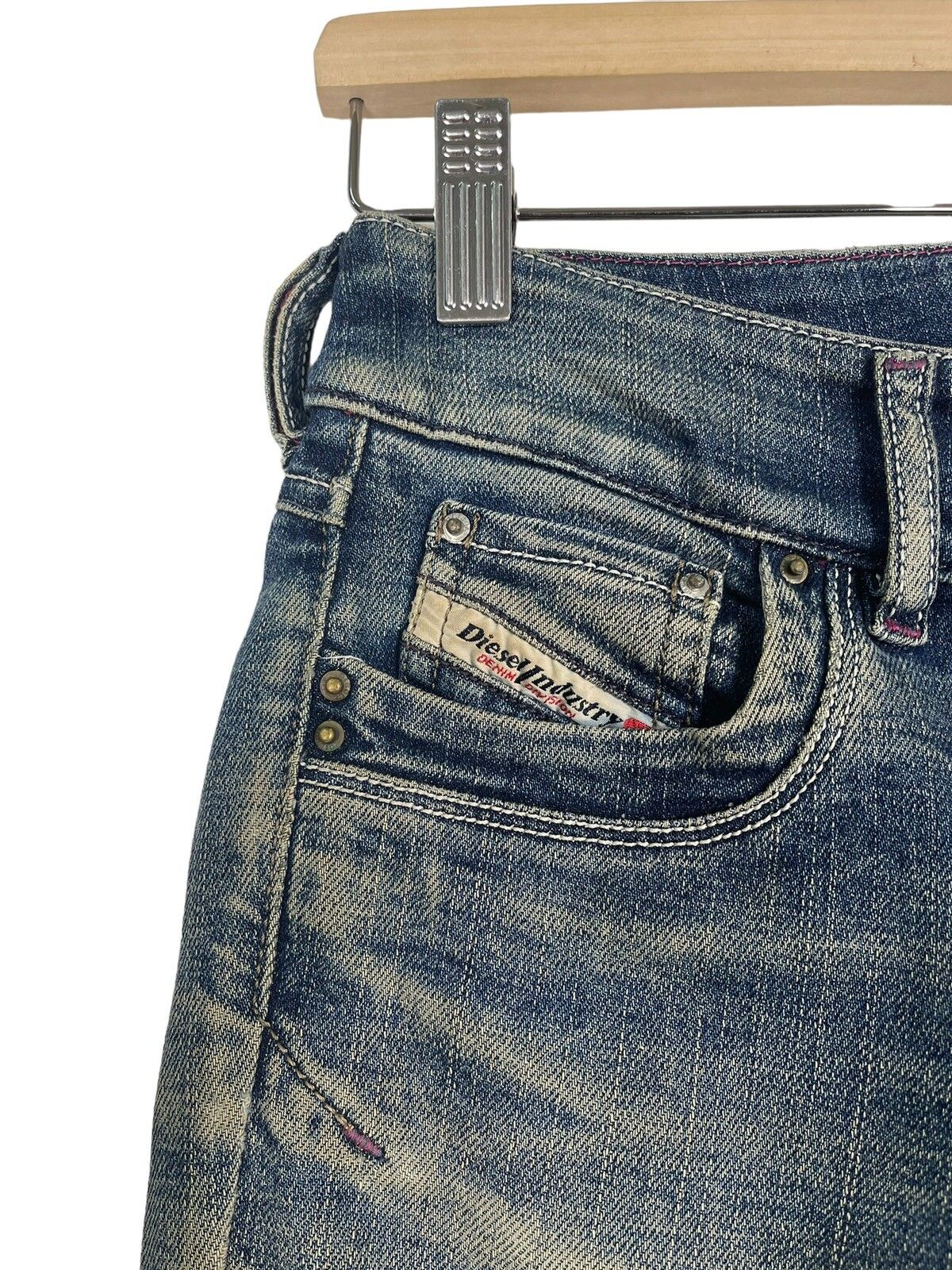 Diesel High Waist Bootcut Ripped Jeans - 11